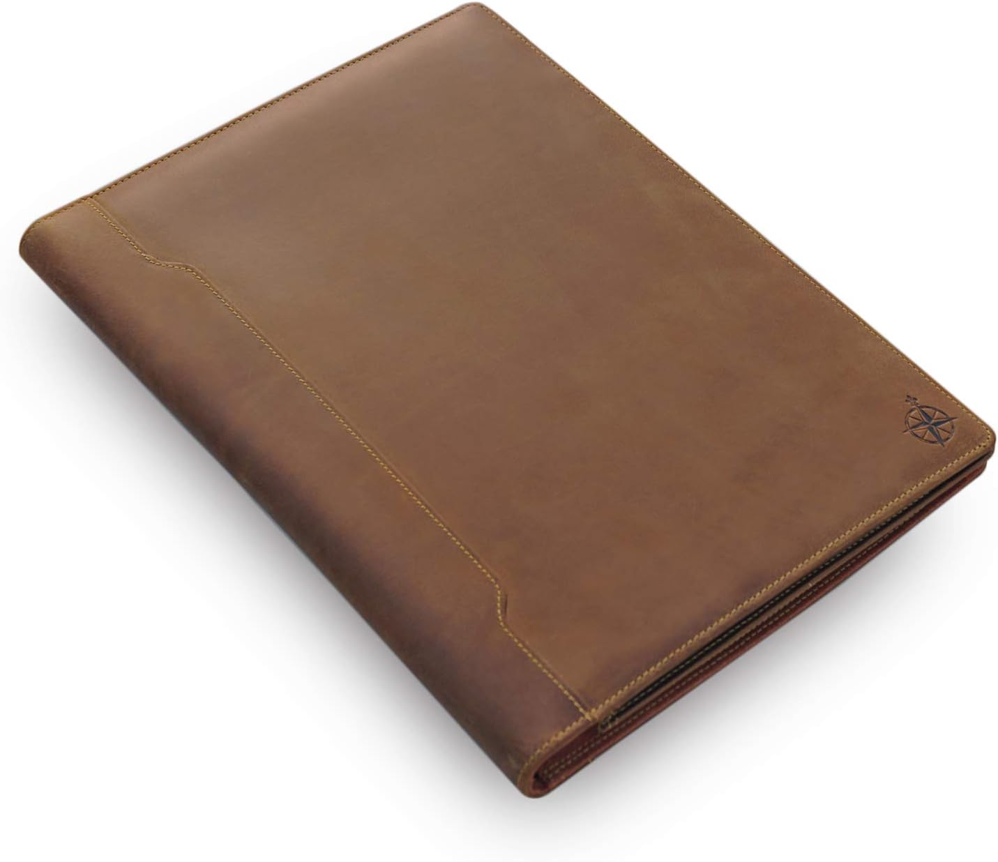Wanderings Brown Alligator Pattern Leather Padfolio - 10x13" - Professional Organizer and Resume Folder Crocodile Leather Print Document Portfolio with Writing Pad. Ideal Gift for Men and Women 1 - northernschoolofshiatsu.co.uk