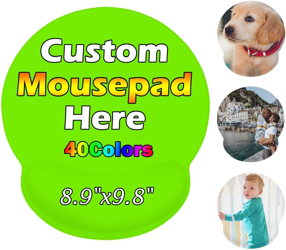 Personalized Wrist Rest Mouse Pad, Add Your Photo, Text, Logo or Art Design, Custom Your own Customized Gaming, Office Mousepad, Black, 7.6-9 82 61VPQzKhJAL. AC SL1000 - northernschoolofshiatsu.co.uk