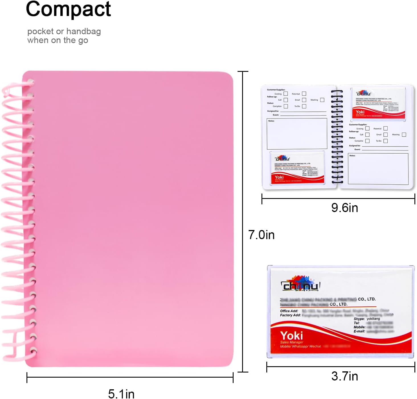 Business Card Organizer Card Holder Book, Portable Credit Card Organizer, Managing All Card Holder Notebook, Cards Holder Manage and Remind Important Matters of Card, Capacity: 58 Crads (Pink) 2 61VuEI2NBUL. AC SL1500 - northernschoolofshiatsu.co.uk