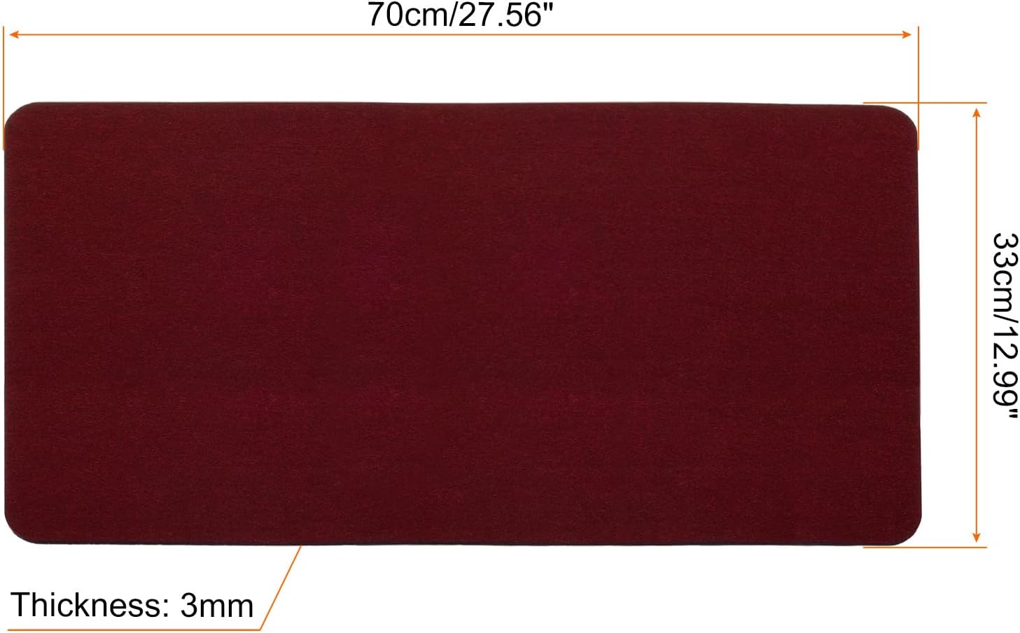 PATIKIL 24"x12" Desk Mat Protector, Felt Dual Side Desktop Pad Writing Mat for Office Home, Black 8 61WBJ5 h6SL. AC SL1500 - northernschoolofshiatsu.co.uk