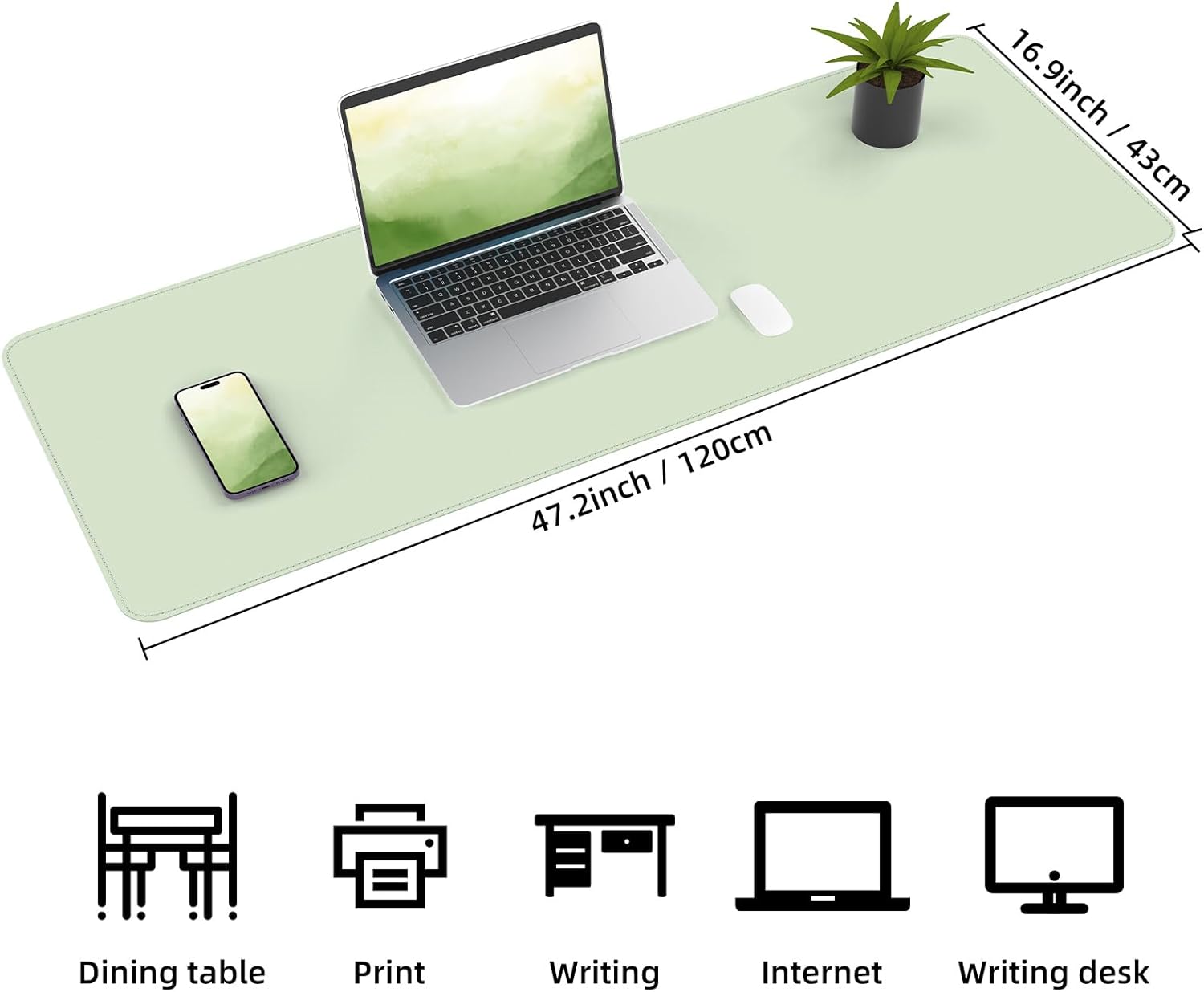 Large Desk Mat 47.2" x 17" Leather Desk Pad Protector with Natural Cork & PU Leather, Non-Slip Office Desk Mat, Large Mouse Pad, Waterproof Desk Blotter pad for Office&Home(Black) 303 61WT0KyzEtL. AC SL1500 - northernschoolofshiatsu.co.uk