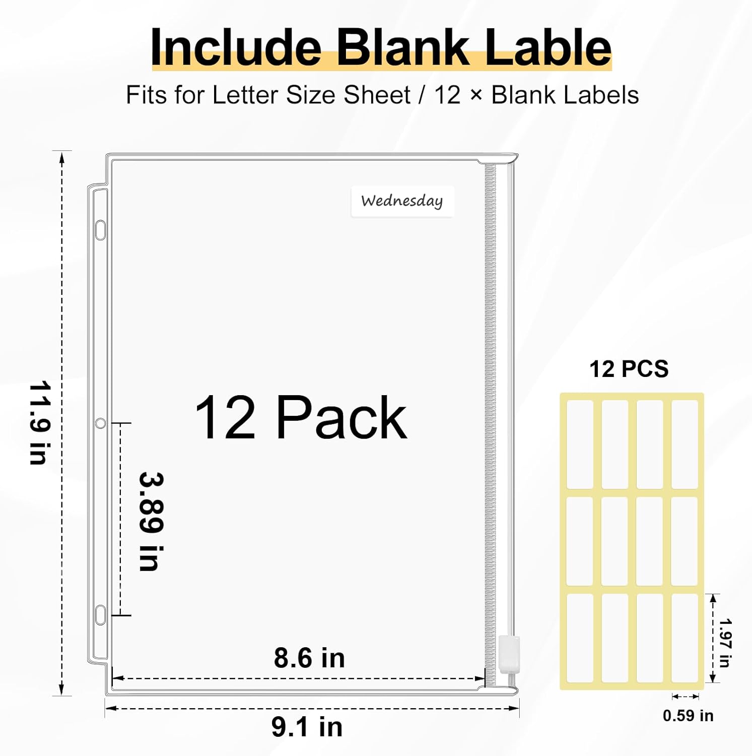 KTRIO Letter Size Binder Pockets 3 Ring Binder Zipper Pouch 12 Pack, 3 Holes Clear PVC Loose Leaf Bags 8.5"×11" Document Folders for Business Office School Supplies 2 61WnSg7hmrL. AC SL1500 - northernschoolofshiatsu.co.uk