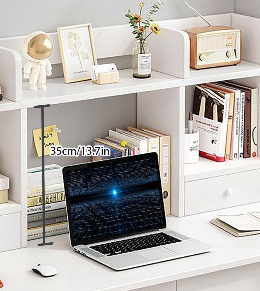 Desk Hutch Organizer,Multipurpose Desktop Hutch Storage Organizer,Desktop Bookshelf Counter Bookcase with Drawers Desktop Shelves Rack Storage Organizer for Office Supplies,Makeup. 3 61XAHcy8SAL. AC SL1000 - northernschoolofshiatsu.co.uk
