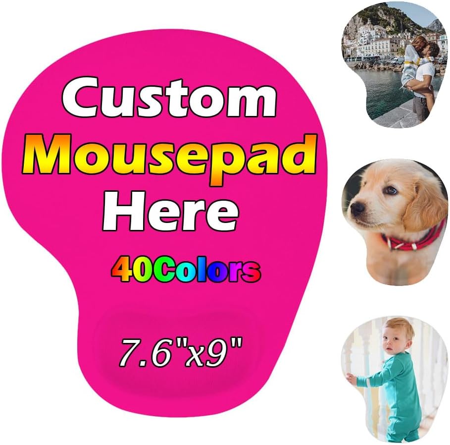 Personalized Wrist Rest Mouse Pad, Add Your Photo, Text, Logo or Art Design, Custom Your own Customized Gaming, Office Mousepad, Black, 7.6-9 58 61XFCII85jL. AC SL1000 - northernschoolofshiatsu.co.uk