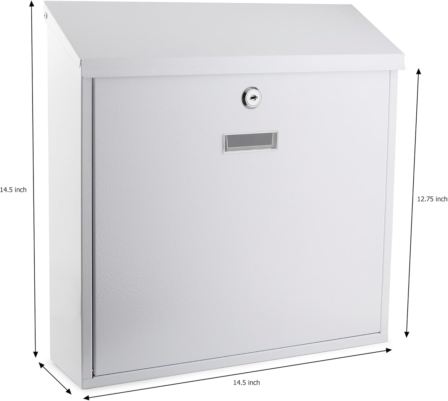 Metal Donation Box Charity Steel Collection Box Office Suggestion Box Secure Box With Top Slot and Lock with Keys Wall Mount with pre drilled holes 10x6x2.5" waterproof mailbox for Home Office(Gray) 7 - northernschoolofshiatsu.co.uk