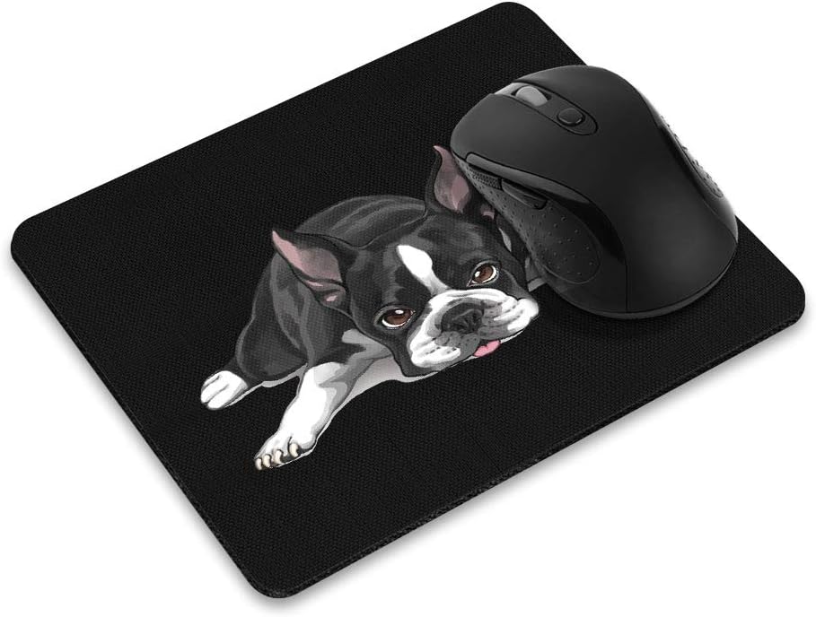 Non-Slip Rectangle Mousepad, WIRESTER Boston Terrier Dog Lying Down Looking Up Mouse Pad for Home, Office and Gaming Desk 1 61YLwB0Jz5L. AC SL1000 - northernschoolofshiatsu.co.uk