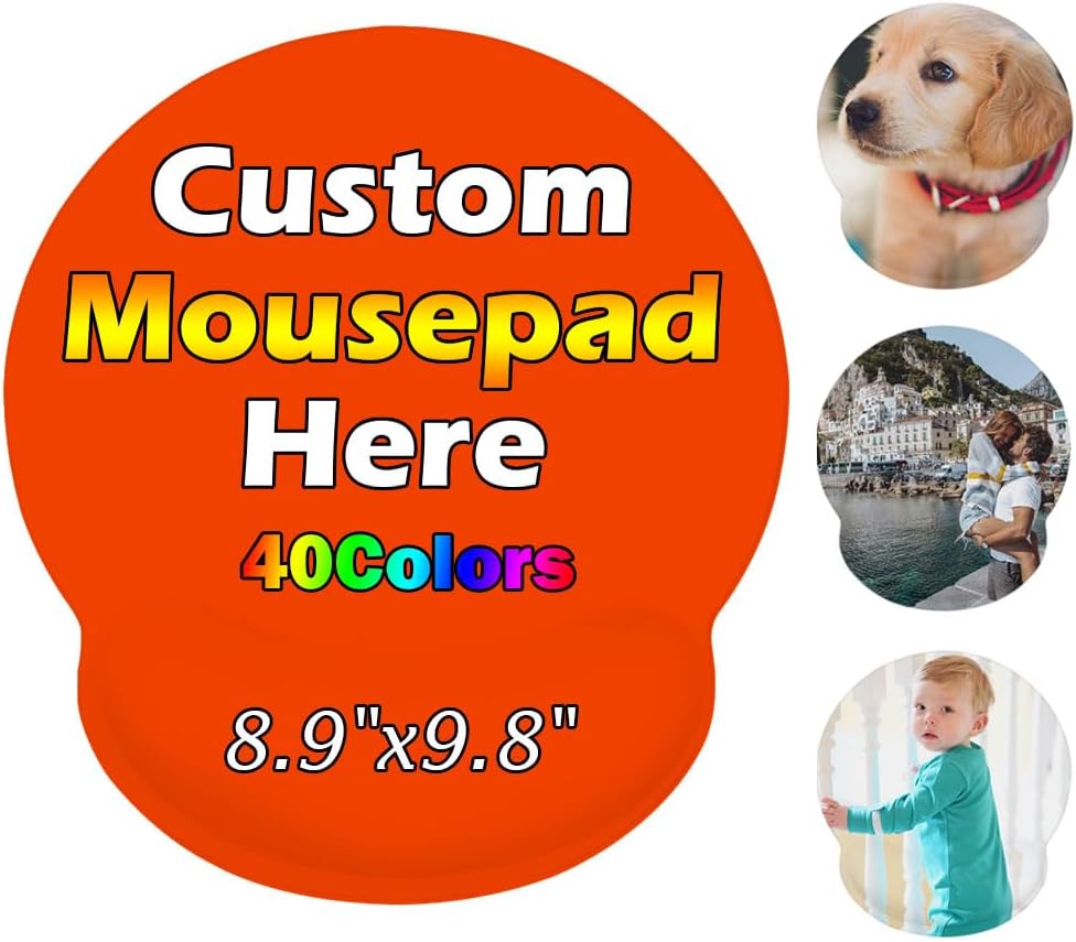 Personalized Wrist Rest Mouse Pad, Add Your Photo, Text, Logo or Art Design, Custom Your own Customized Gaming, Office Mousepad, Black, 7.6-9 84 61ZK8wUkTmL. AC SL1000 - northernschoolofshiatsu.co.uk