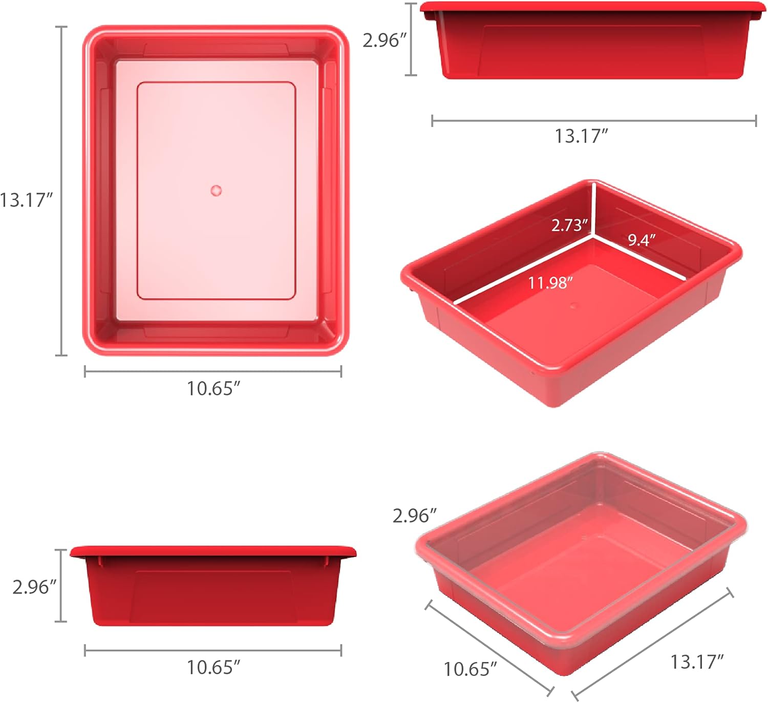 Storex Letter Size Flat Storage Tray – Organizer Bin with Non-Snap Lid for Classroom, Office and Home, Red, 5-Pack (62537A05C) 10 61ZfFgqqGJL. AC SL1500 - northernschoolofshiatsu.co.uk