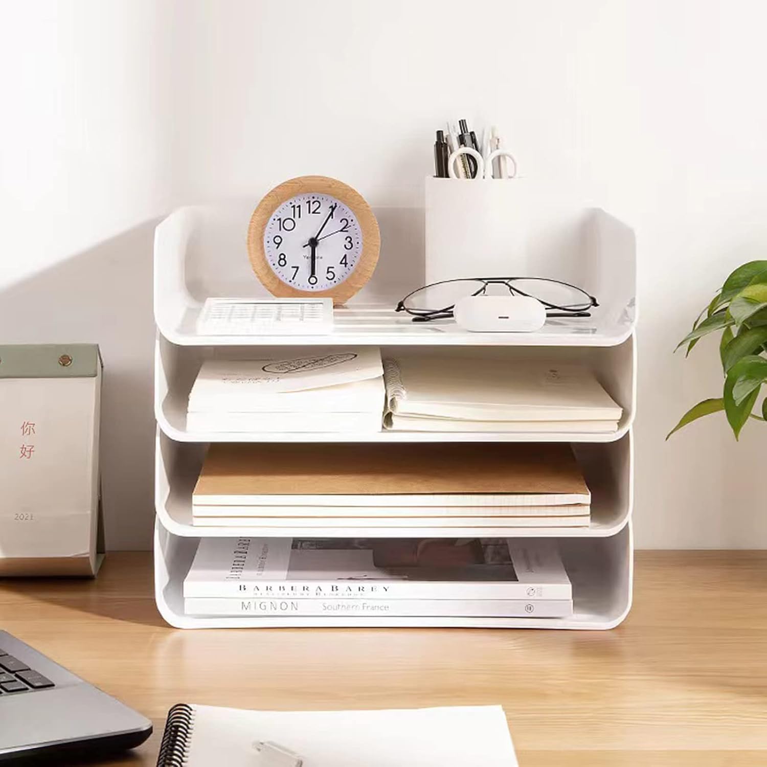 2 Pack White Stackable Letter Tray, A4 White Desk File Paper Organizer Tray, Desktop File Paper Holder with Anti-Skid Design Botom for Office Desktop 6 61ZgwYYzS5L. AC SL1500 - northernschoolofshiatsu.co.uk