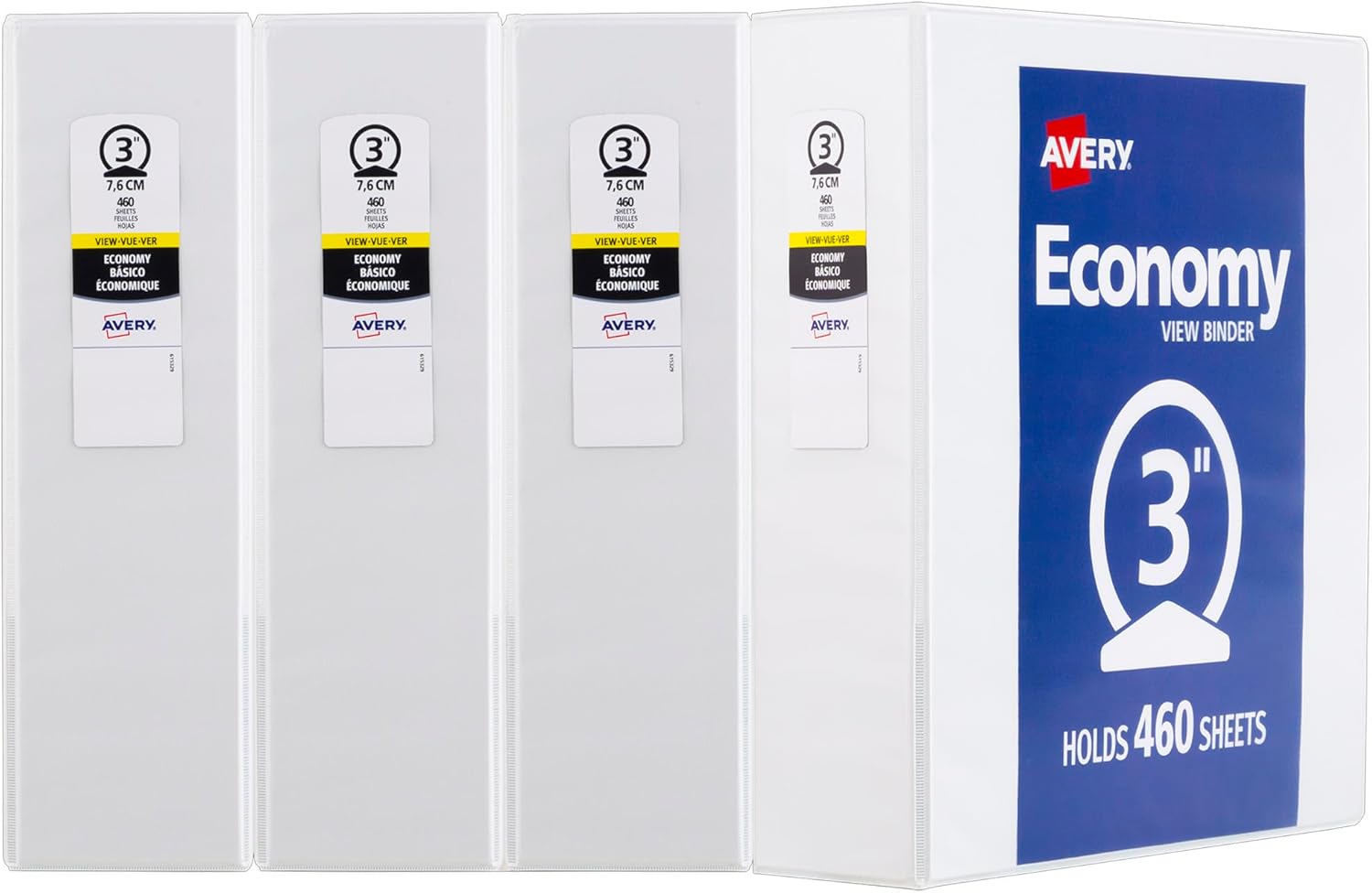 Avery Economy View 3 Ring Binder, 1" Round Rings, 1 White Binder (05711) 50 61aeUoNBQXL. AC SL1500 - northernschoolofshiatsu.co.uk