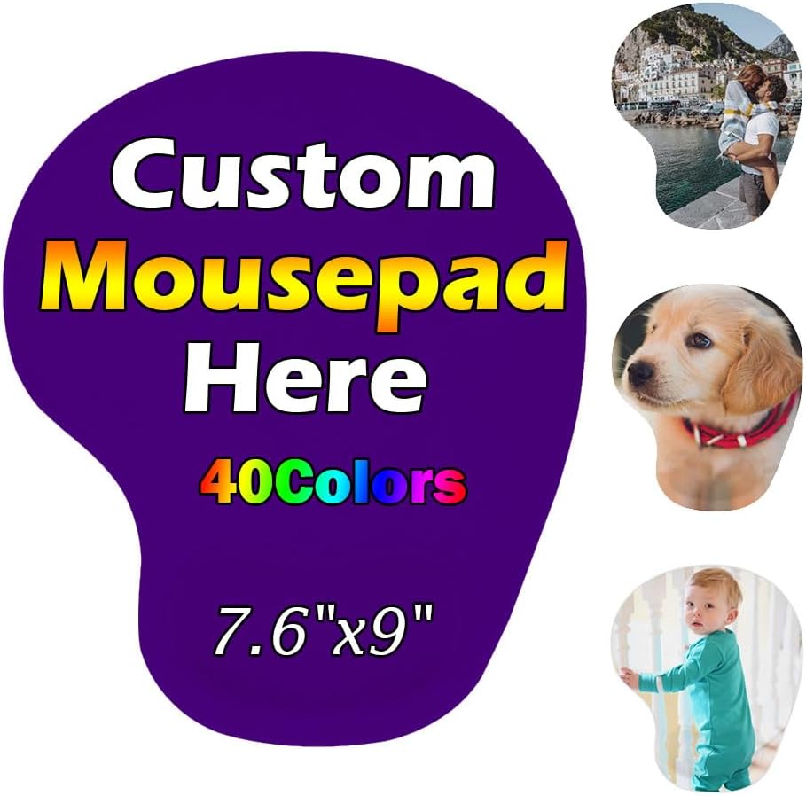 Personalized Wrist Rest Mouse Pad, Add Your Photo, Text, Logo or Art Design, Custom Your own Customized Gaming, Office Mousepad, Black, 7.6-9 37 61avkiv8rgL. AC SL1000 - northernschoolofshiatsu.co.uk