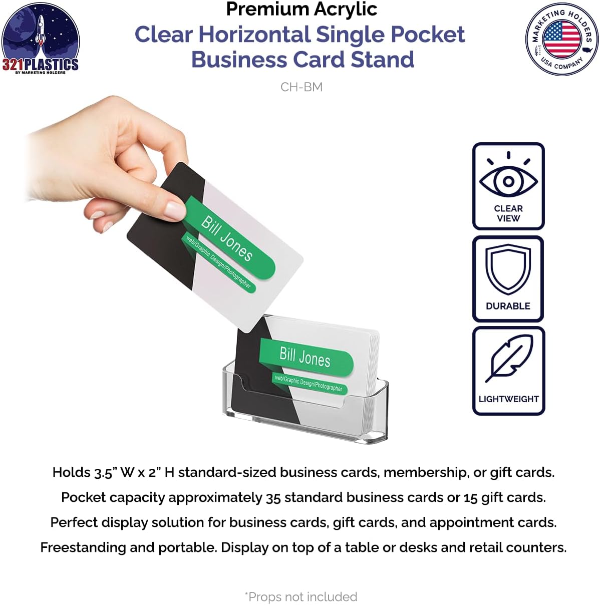 Business Card Holder Holds 3.5" x 2" Store Credit Gift Appointment Cards Hanging Hardware Included Trade Shows Medical Office Dental Clinics Clear Acrylic Plastic by Marketing Holders 49 61b3zlIfgRL. AC SL1280 - northernschoolofshiatsu.co.uk