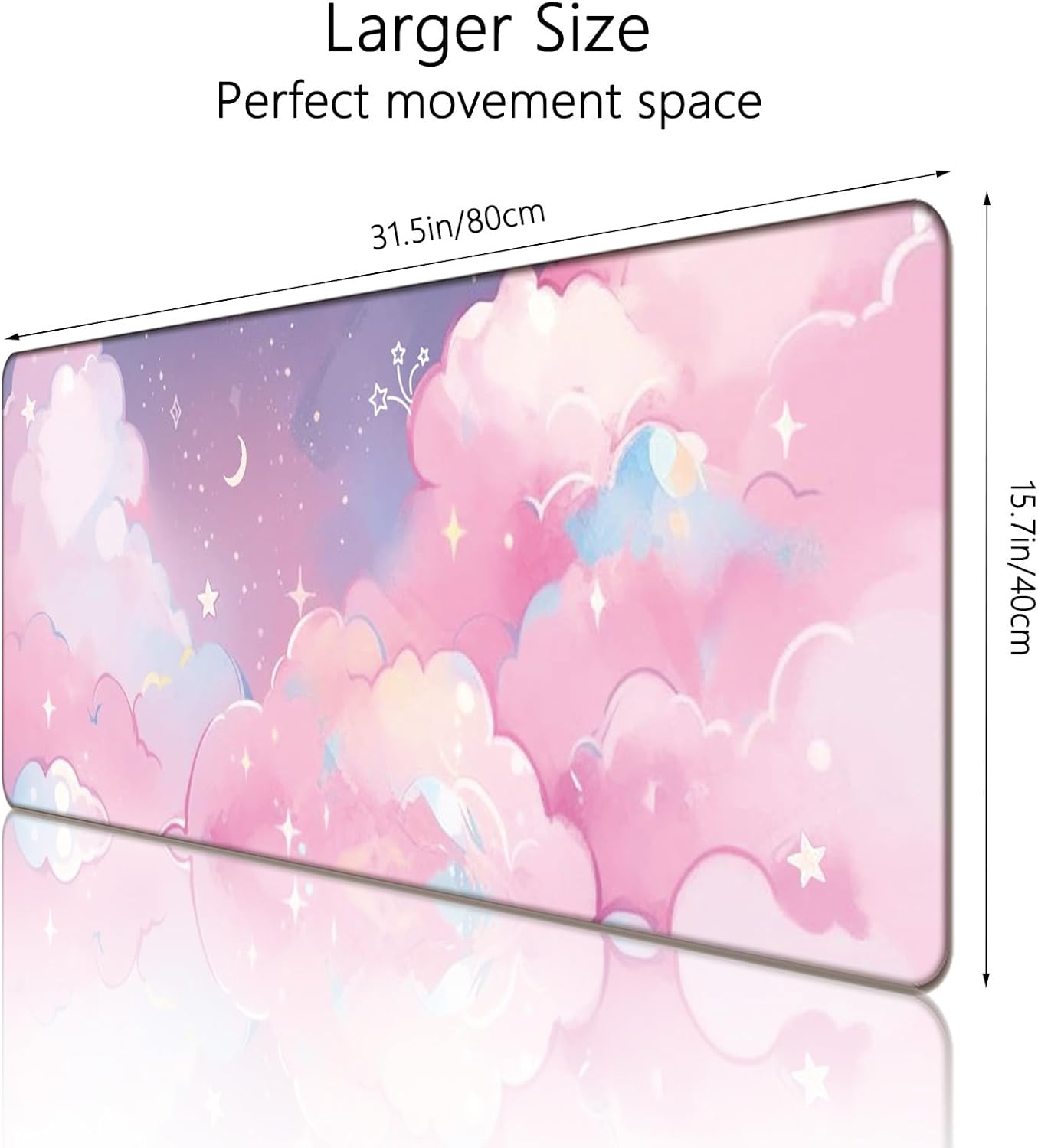 Pink Cloud Mouse Pad Extended Large Cute Desk Mat Big Desk Pad Set XXL Aesthetic Moon and Stars Gaming Mouse Pad for Keyboard Computer Laptop Home Office Accessories Girl 31.5X15.7 Inches 2 61b6T8HWYsL. AC SL1500 - northernschoolofshiatsu.co.uk