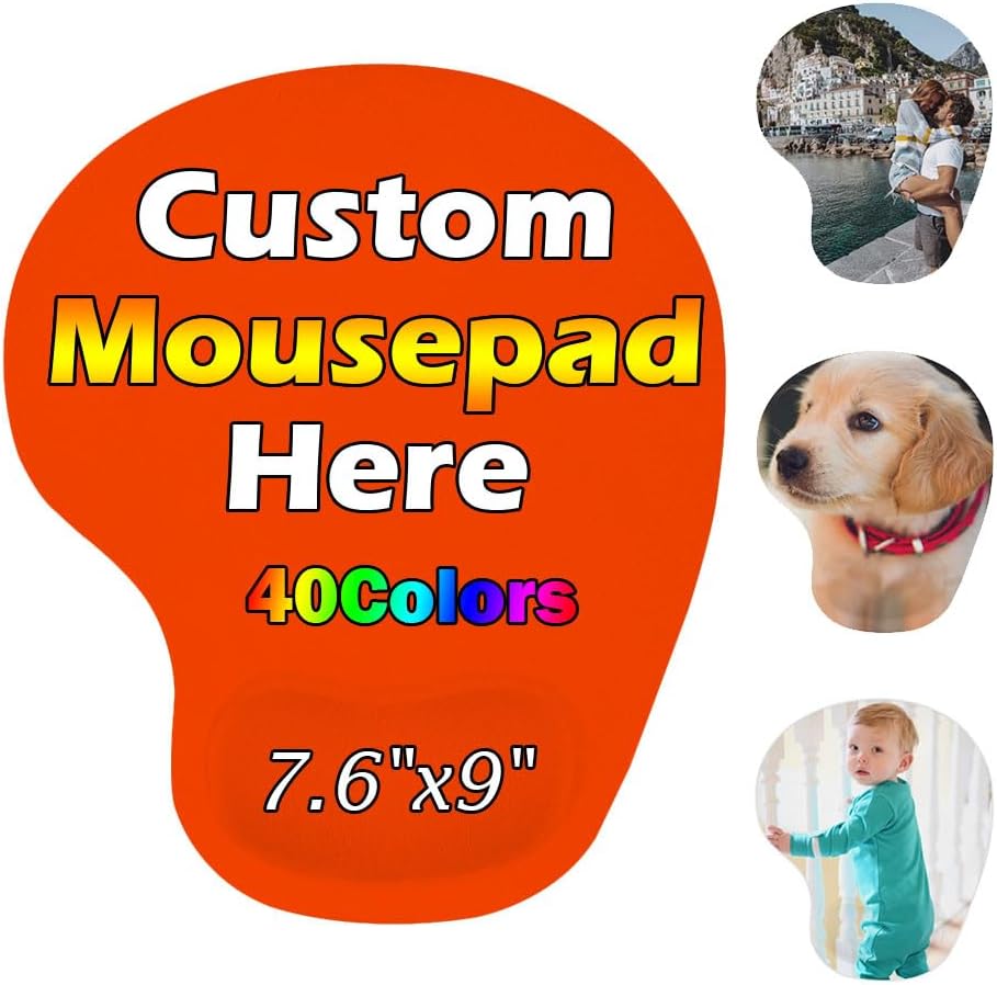 Personalized Wrist Rest Mouse Pad, Add Your Photo, Text, Logo or Art Design, Custom Your own Customized Gaming, Office Mousepad, Black, 7.6-9 71 61b7dCujtoL. AC SL1000 - northernschoolofshiatsu.co.uk