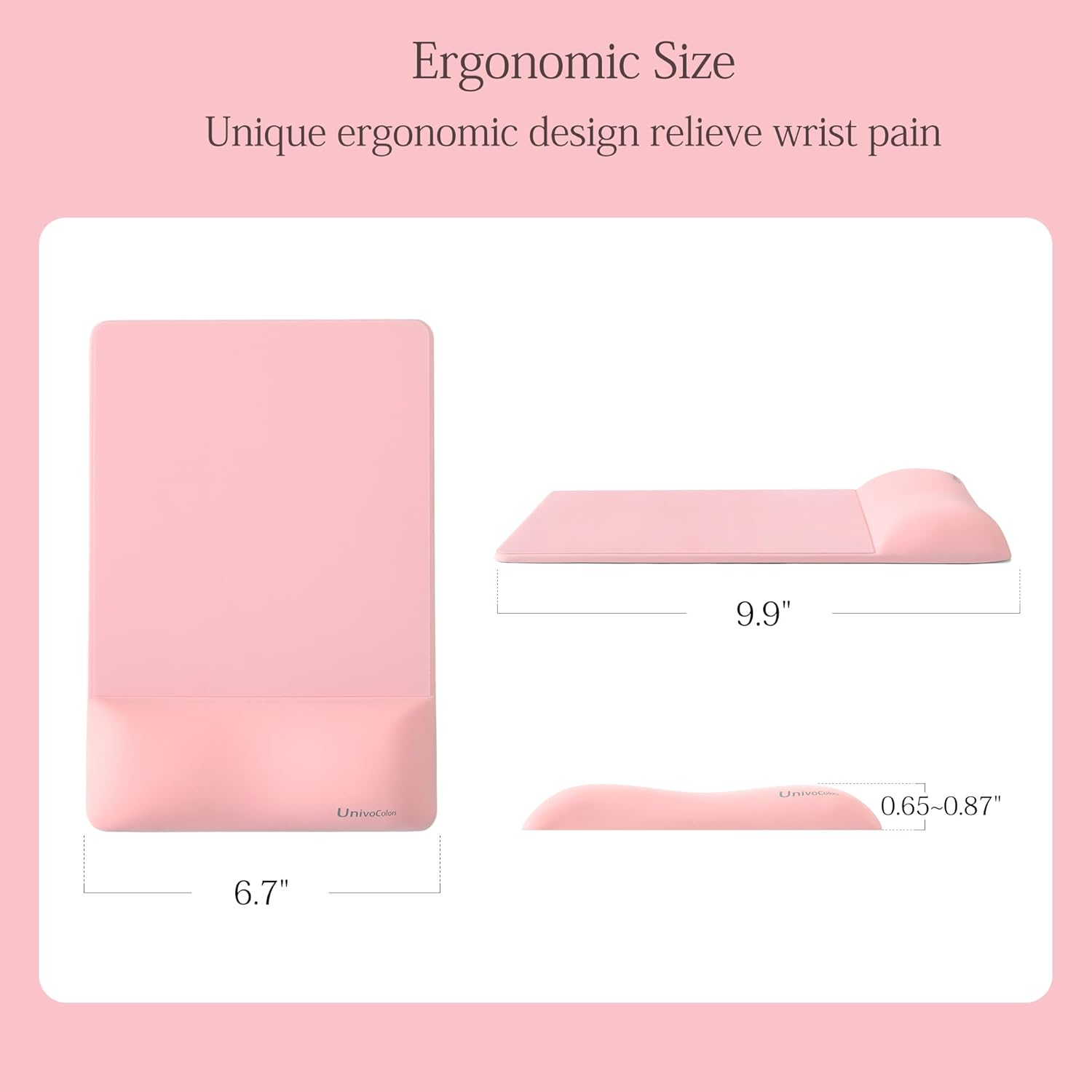 UnivoColors Design-Wave Set of Keyboad Wrist Rest & Mouce Pad,Artificial Sheepskin+Memory Foam+Ergonomic+Anti-Slip Gel, Resilience Support During Work and Gaming,Keyboard Accessory,White 15 61blBcL HkL. AC SL1500 - northernschoolofshiatsu.co.uk
