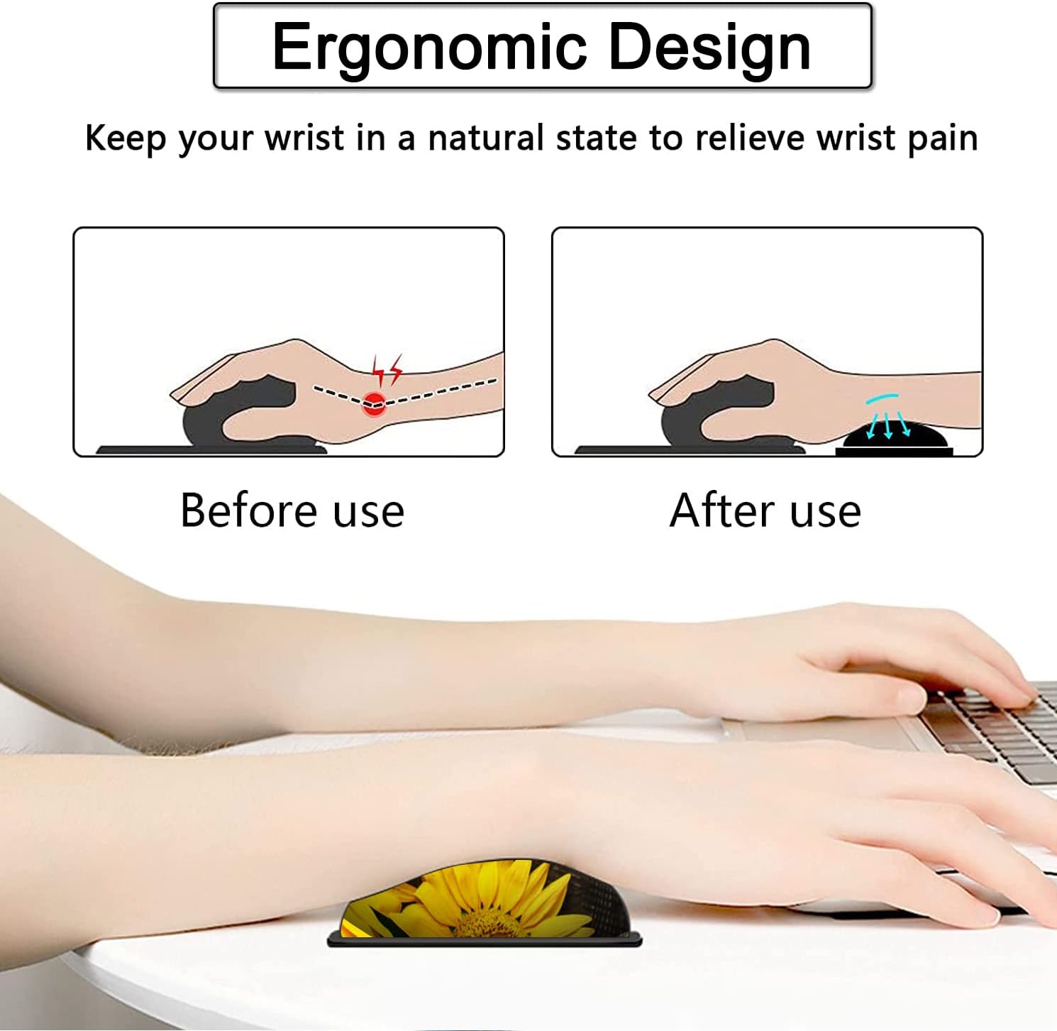 Large Gaming Mouse Pad, 31.5x11.8 in Extended Computer Mouse Mat with Non-Slip PU Base, Ergonomic Memory Foam Keyboard Wrist Rest, for Work & Gaming, Sunflower Chaos Coordinator Office Desk Pad 4 61d2wodXgiL. AC SL1490 - northernschoolofshiatsu.co.uk