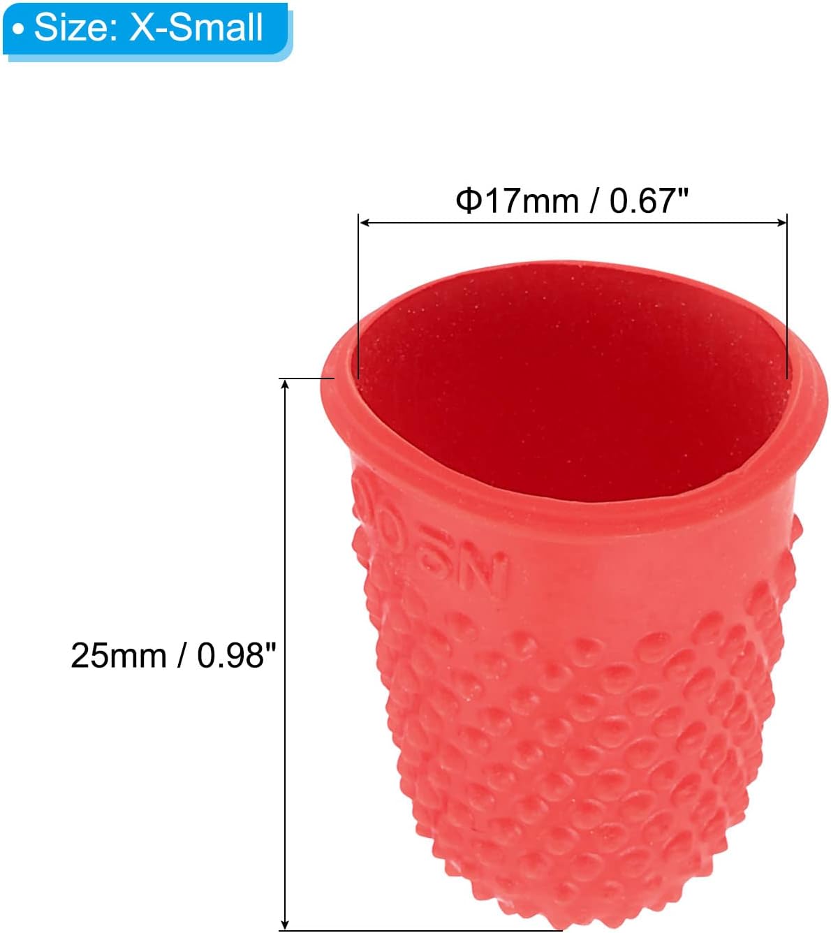 PATIKIL 0.71x1.14 Inch Rubber Finger Tips, 20 Pack Silicone Thumb Fingertip Protector Covers Guard Pads Thimble Grips for Office Counting Sewing, Blue Medium Size 7 61dIJik+dwL. AC SL1500 - northernschoolofshiatsu.co.uk