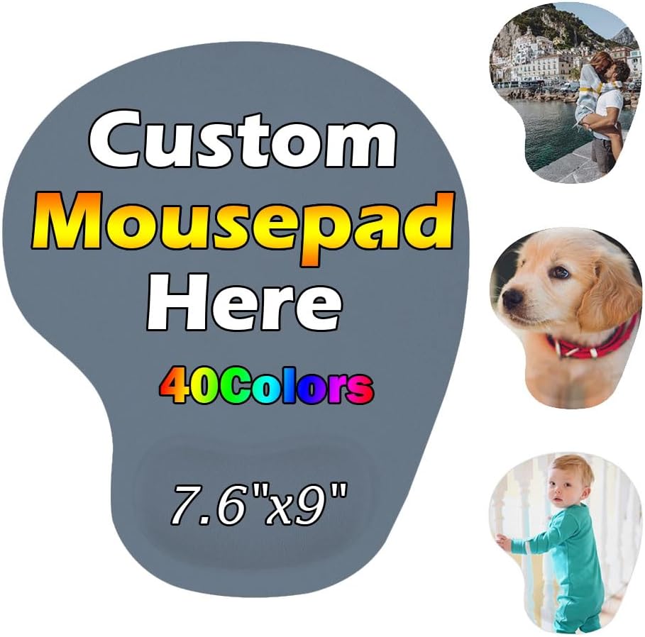 Personalized Wrist Rest Mouse Pad, Add Your Photo, Text, Logo or Art Design, Custom Your own Customized Gaming, Office Mousepad, Black, 7.6-9 74 61dg1N0UASL. AC SL1000 - northernschoolofshiatsu.co.uk
