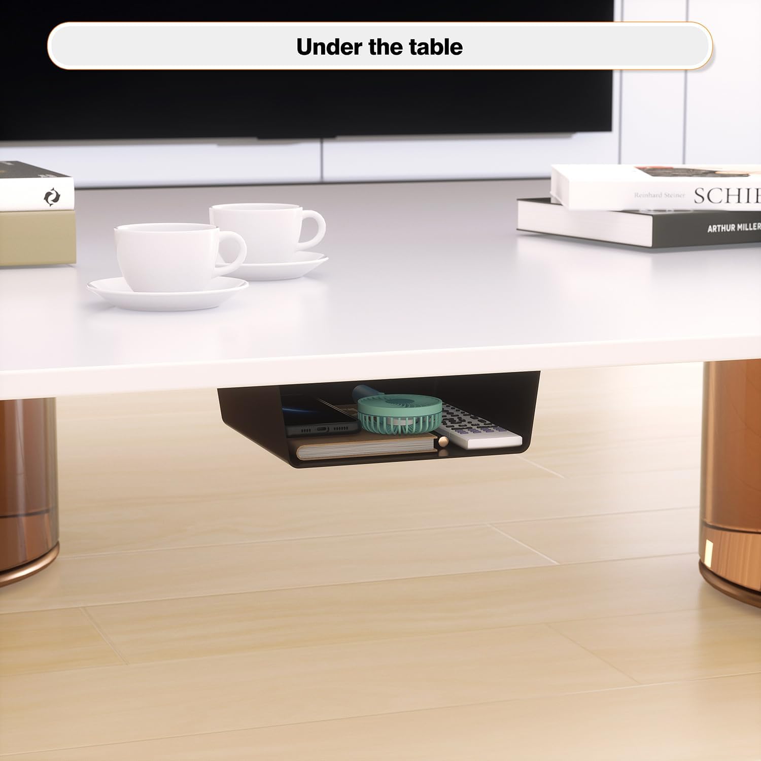 1 Pack Adhesive Under Desk Hanging Shelf Mount Drawer Organizer, Attachable Plastic Under Desk Storage Tray for Standing Desks, Tables, Workstations, Gaming, Cabinet, Increase Storage Space - Black 5 61e2ZhUYHHL. AC SL1500 - northernschoolofshiatsu.co.uk