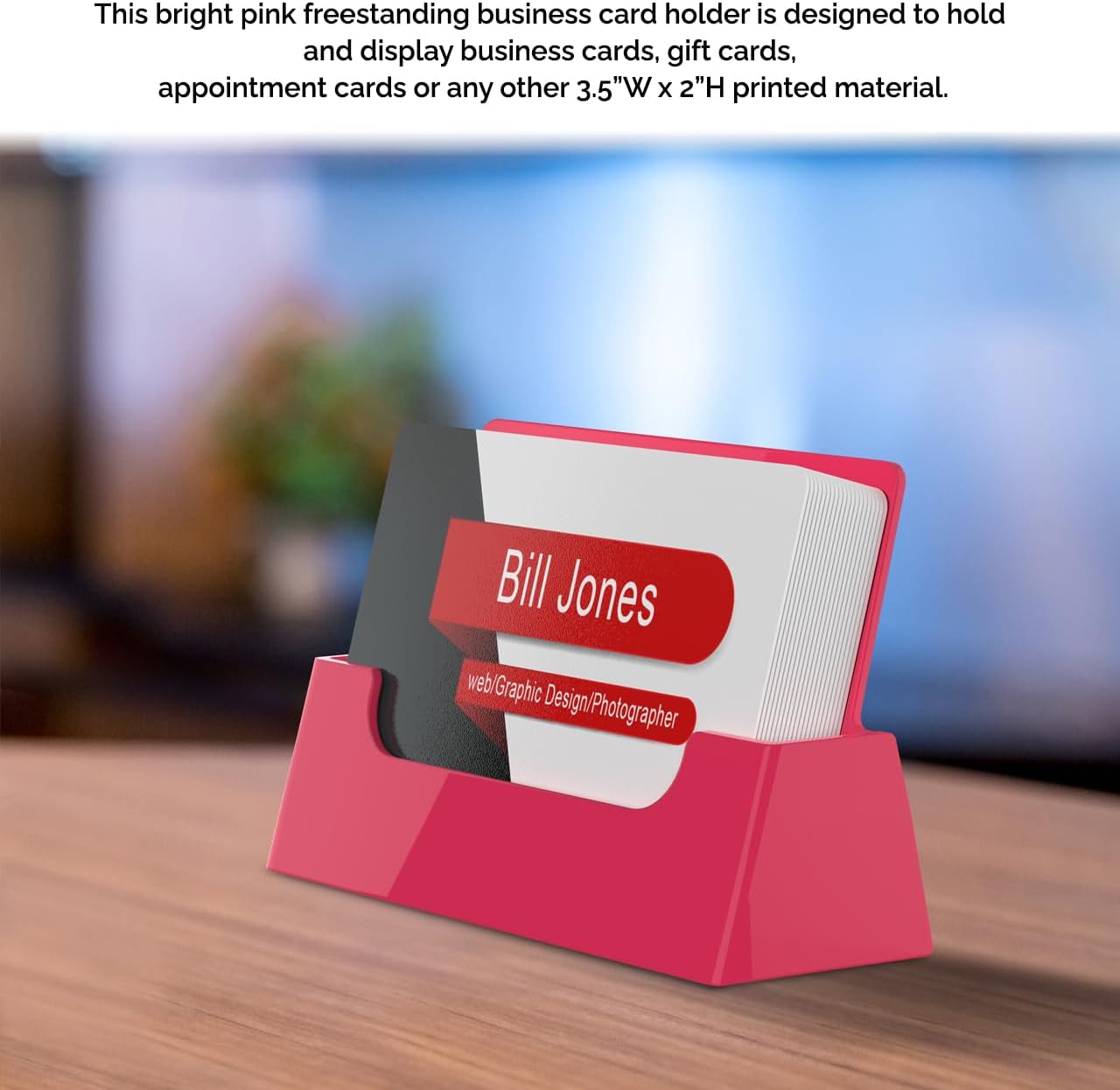 Business Card Holder Holds 3.5" x 2" Store Credit Gift Appointment Cards Hanging Hardware Included Trade Shows Medical Office Dental Clinics Clear Acrylic Plastic by Marketing Holders 3 61f+DAC76nL. AC SL1280 - northernschoolofshiatsu.co.uk