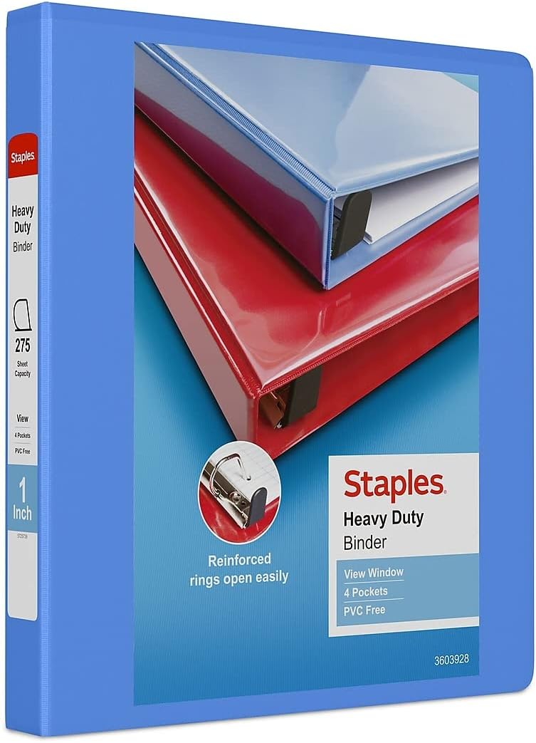 Staples 976049 Heavy-Duty 4-Inch D 3-Ring View Binder Navy Blue (26372) 200 61g2sHHw5hL. AC SL1500 - northernschoolofshiatsu.co.uk
