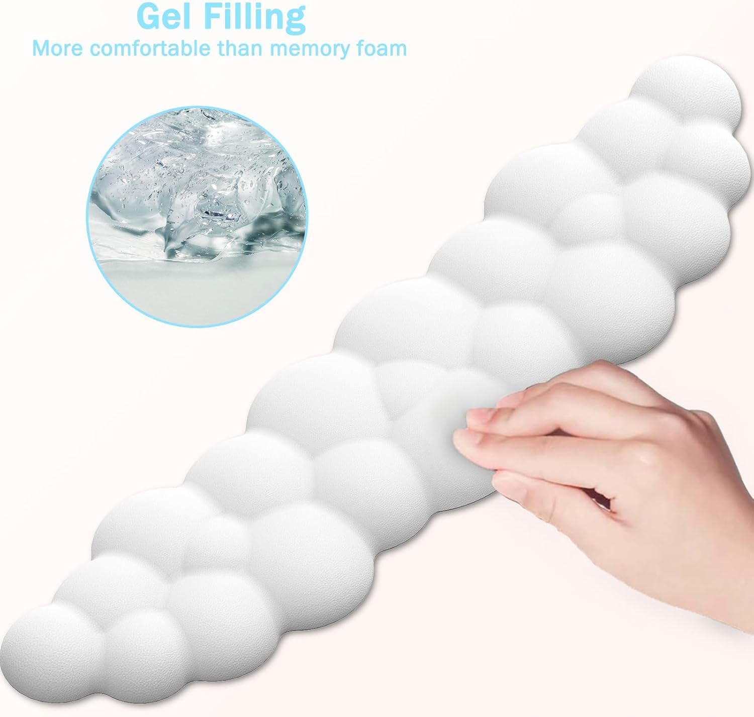 Cloud Mouse Pad with Wrist Rest and Keyboard Wrist Rest, Ergonomic Gel Mousepad and Wrist Rest for Computer Keyboard, Pain Relief, Non-Slip PU Base, Mouse and Keyboard Pad for Gaming, Office, White 5 61gViagNhsL. AC SL1500 - northernschoolofshiatsu.co.uk