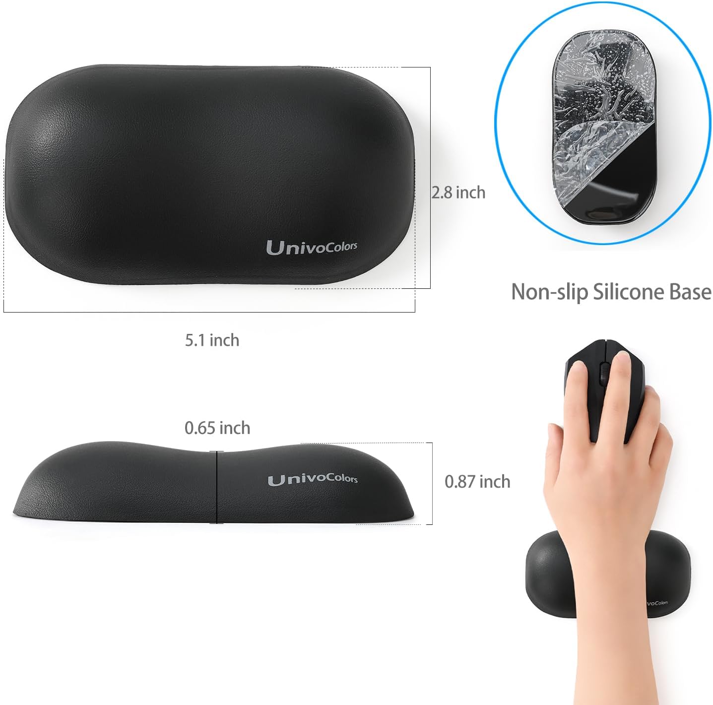 UnivoColors Design-Wave Set of Keyboad Wrist Rest & Mouce Pad,Artificial Sheepskin+Memory Foam+Ergonomic+Anti-Slip Gel, Resilience Support During Work and Gaming,Keyboard Accessory,White 52 61hCtgX0PHL. AC SL1500 - northernschoolofshiatsu.co.uk