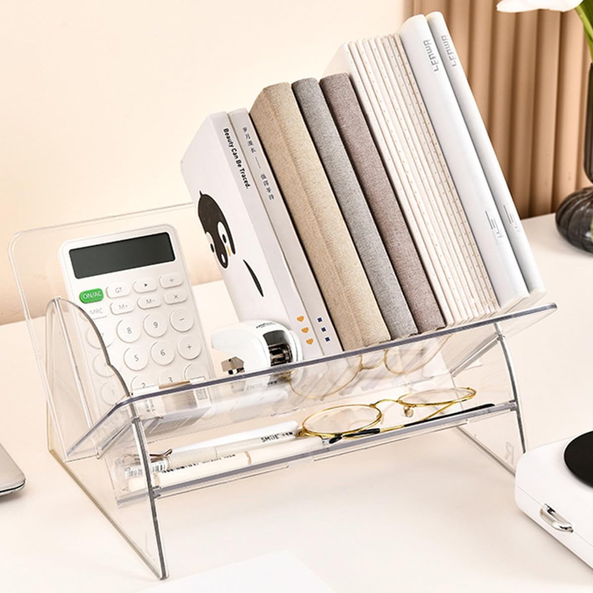 Acrylic Desktop Bookshelf, Detachable Bookcase, Clear Book Organizer, Book/CD/Magazine Rack for Office/Study Room Library/Home (Clear, 12.6“) 7 61hewuTlwQL. AC SL1200 - northernschoolofshiatsu.co.uk