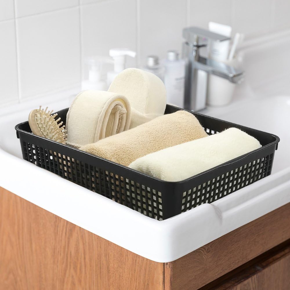 Saedy Black Plastic Basket Trays for Files, Letters, Documents, Set of 6 4 61hp0ZTOB5L. AC SL1000 - northernschoolofshiatsu.co.uk