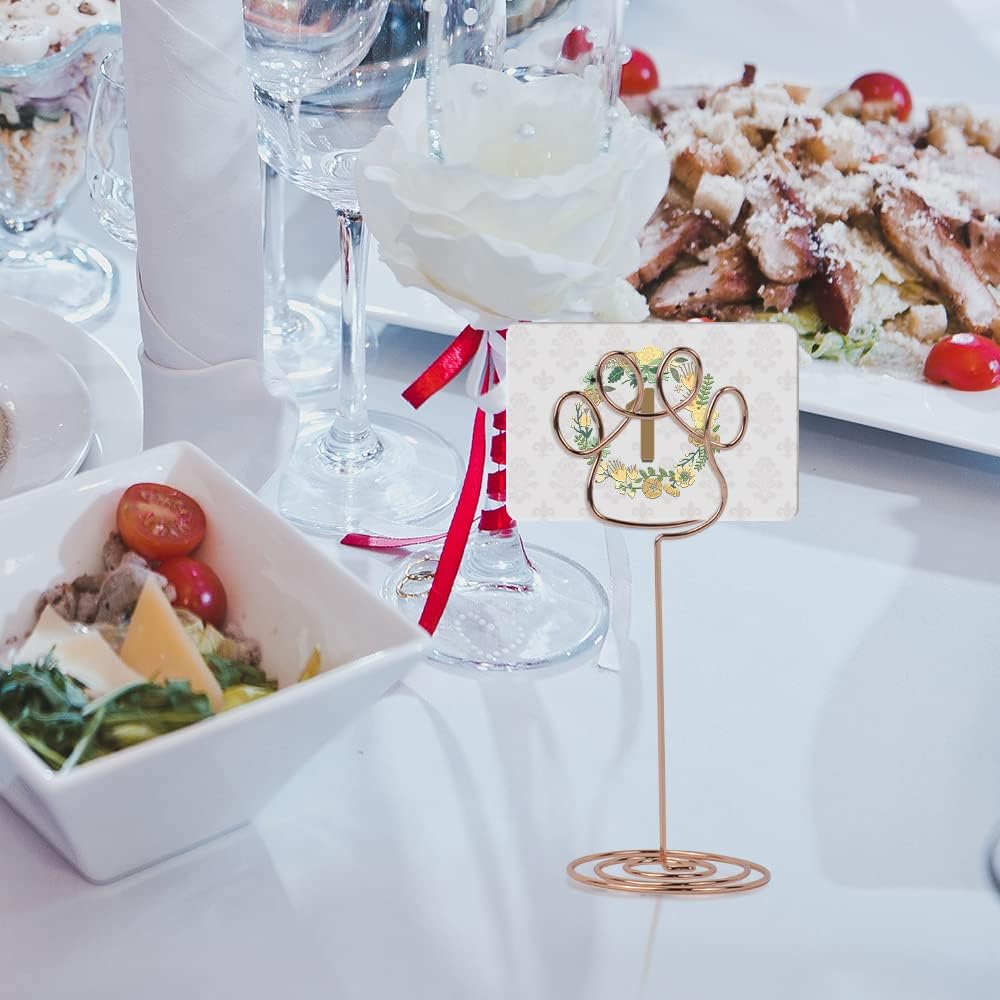 20 Pack Photo&Picture Holders for Table,Table Number Holders,Photo Display Stand,Place Card Holder Clips,Memo Note Stand,3.94 inch (Paw,Rose Gold) 7 61hwHyXCEjL. AC SL1000 - northernschoolofshiatsu.co.uk