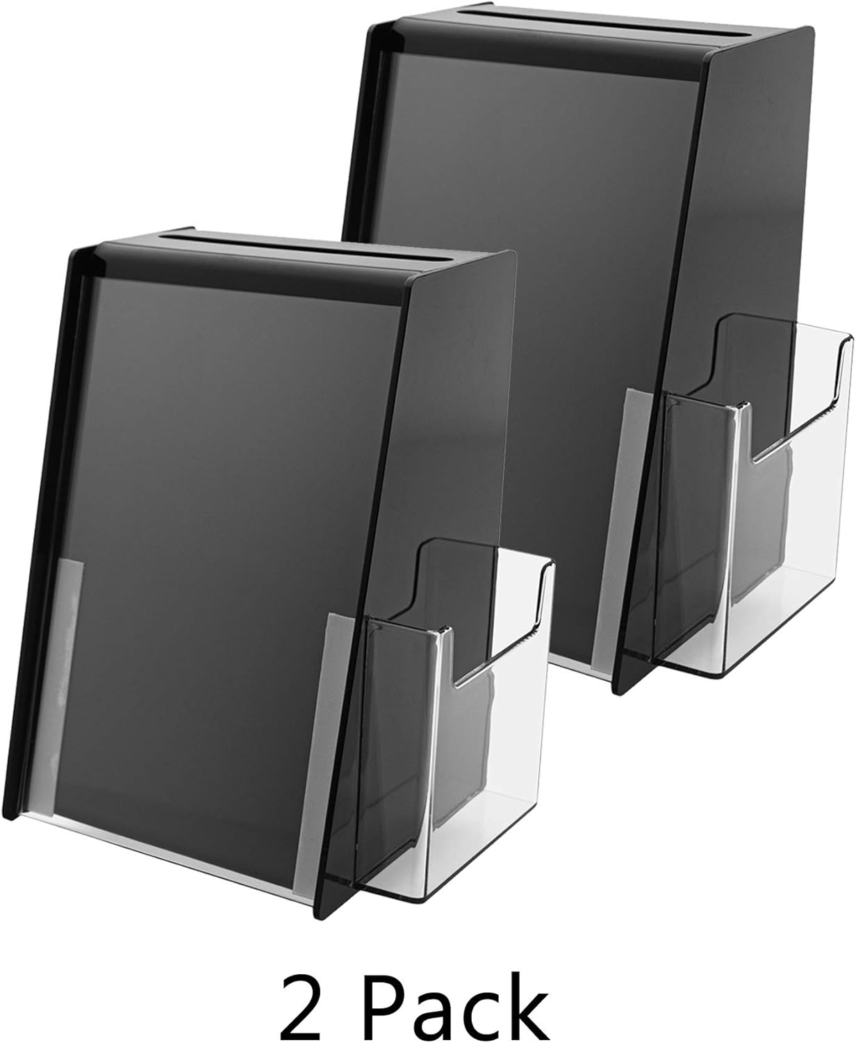 Marketing Holders Locking Ballot Box with 4" Wide Entry Form Pocket and Sign Holder Black Acrylic 5.75" x 5.5" x 8.75" Countertop Entry Bin 23 - northernschoolofshiatsu.co.uk
