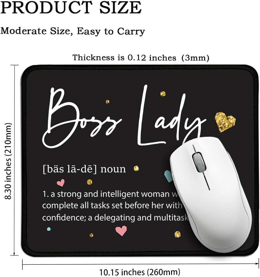 Boss Lady Rectangular Mouse Pad, Funny Mouse Pad Gift for Woman Boss Leader Mentor Supervisor, Boss Day Gift for Women, Thank You Gift for Girl Boss, Boss Lady Office Gift, Medium 2 61iJpPOt8bL. AC SL1000 - northernschoolofshiatsu.co.uk
