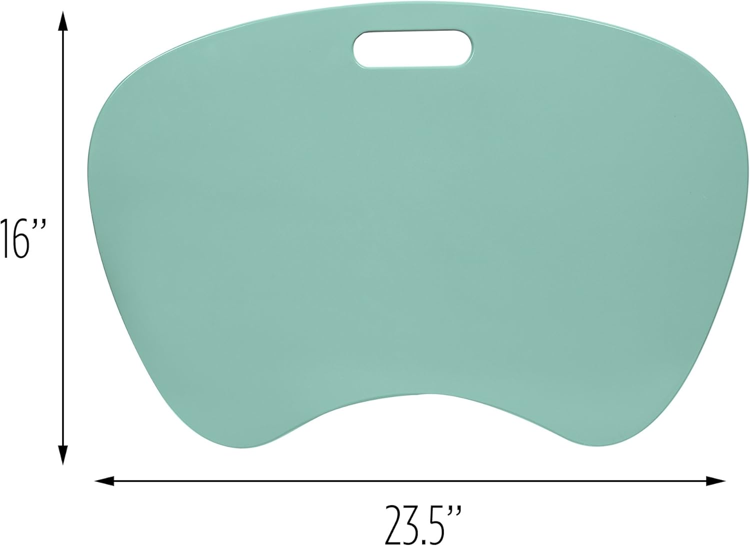 Honey-Can-Do TBL-03540 Portable Laptop Lap Desk with Handle, Mint, 23 L x 16 W x 2.5 H 2 - northernschoolofshiatsu.co.uk
