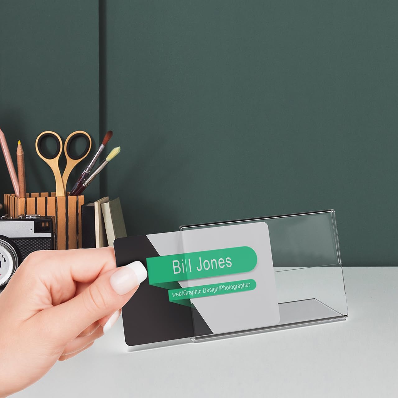 Business Card Holder Holds 3.5" x 2" Store Credit Gift Appointment Cards Hanging Hardware Included Trade Shows Medical Office Dental Clinics Clear Acrylic Plastic by Marketing Holders 61 61jLt s+bmL. AC SL1280 - northernschoolofshiatsu.co.uk