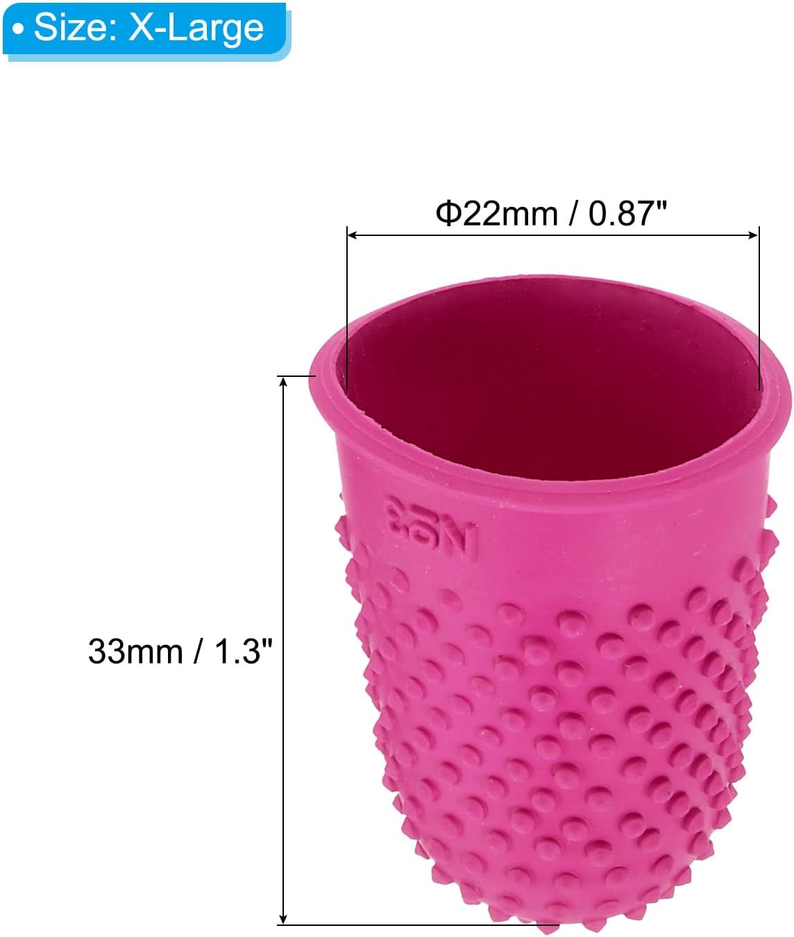 PATIKIL 0.71x1.14 Inch Rubber Finger Tips, 20 Pack Silicone Thumb Fingertip Protector Covers Guard Pads Thimble Grips for Office Counting Sewing, Blue Medium Size 52 61kMYhu3VQL. AC SL1500 - northernschoolofshiatsu.co.uk