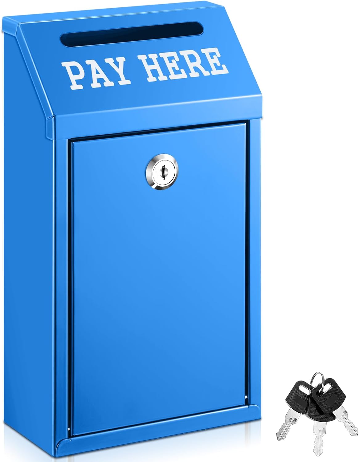 Safe Cash Box Money Collection Metal Donation Box with Lock Wall Mount Pre Drilled Mailbox Delivery Ballot for Home Office Outdoor Self Serve Stand(Black,10.2 x 5.7 x 2.8 Inch) 7 61kmCBnlBUL. AC SL1500 - northernschoolofshiatsu.co.uk