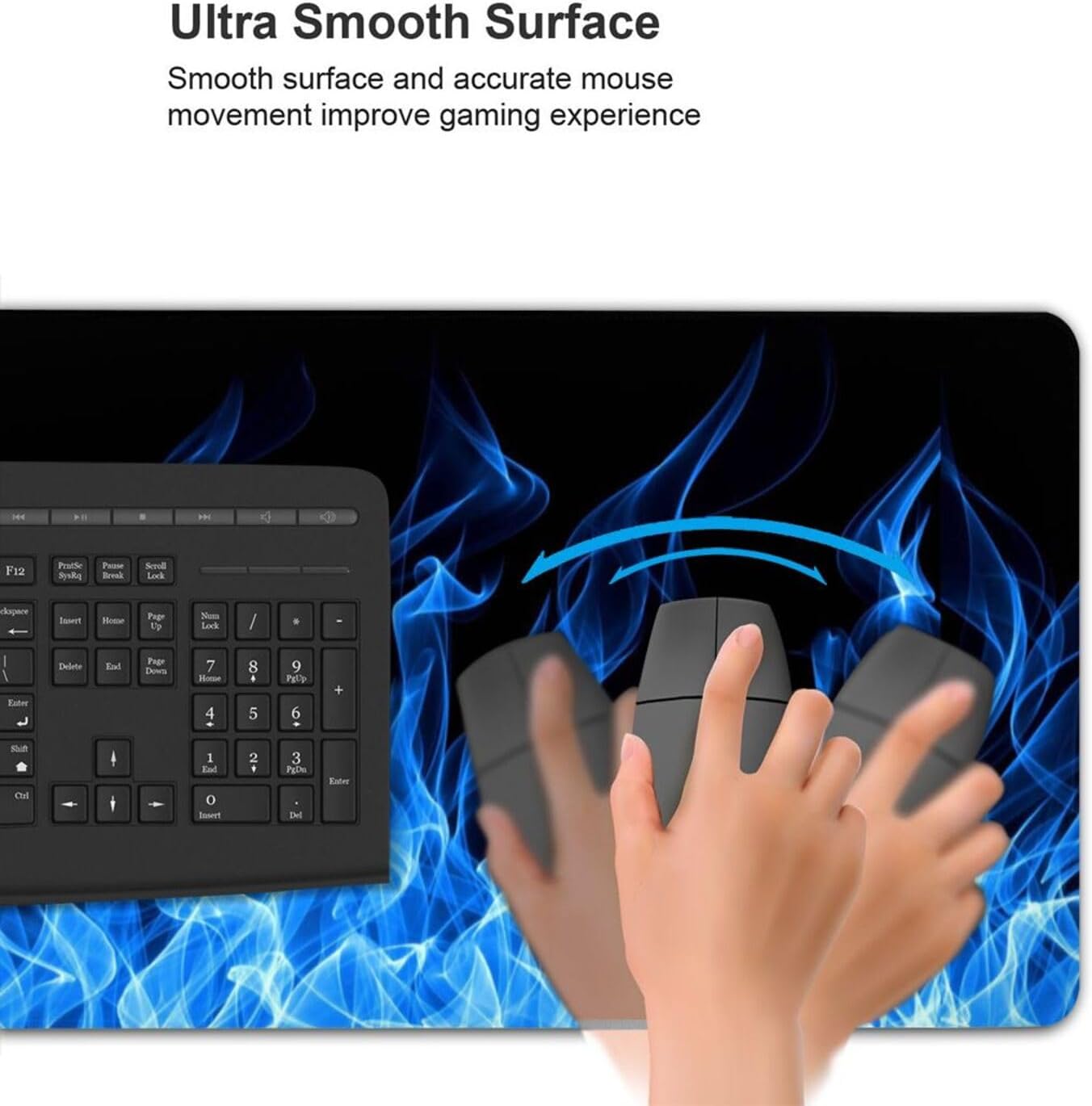 Cool Fire Novelty Mouse Pad Gaming XL Large Mousepad Desk Mat Long Extended Big Keyboard Pads Table Accessories for Gaming and Office Pc Laptop Computer 31.5 X 11.8 Inch 14 61lMT5l+c9L. AC SL1500 - northernschoolofshiatsu.co.uk