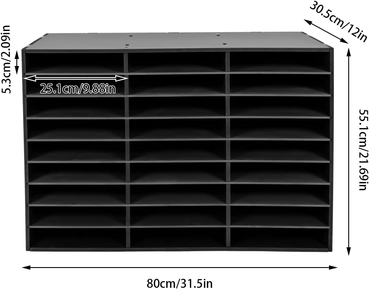27-Slots Literature Organizer Adjustable Thickened PVC Mail Sorter Organizer, Open Design Versatile Classroom Mailbox Paper Organizer with Removable Shelf for Classroom, Home, and Office (Black) 2 61le0l+RQhL. AC SL1500 - northernschoolofshiatsu.co.uk