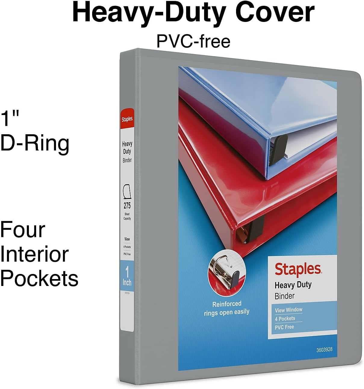 Staples 976049 Heavy-Duty 4-Inch D 3-Ring View Binder Navy Blue (26372) 34 61mGN4LA1+L. AC SL1500 - northernschoolofshiatsu.co.uk