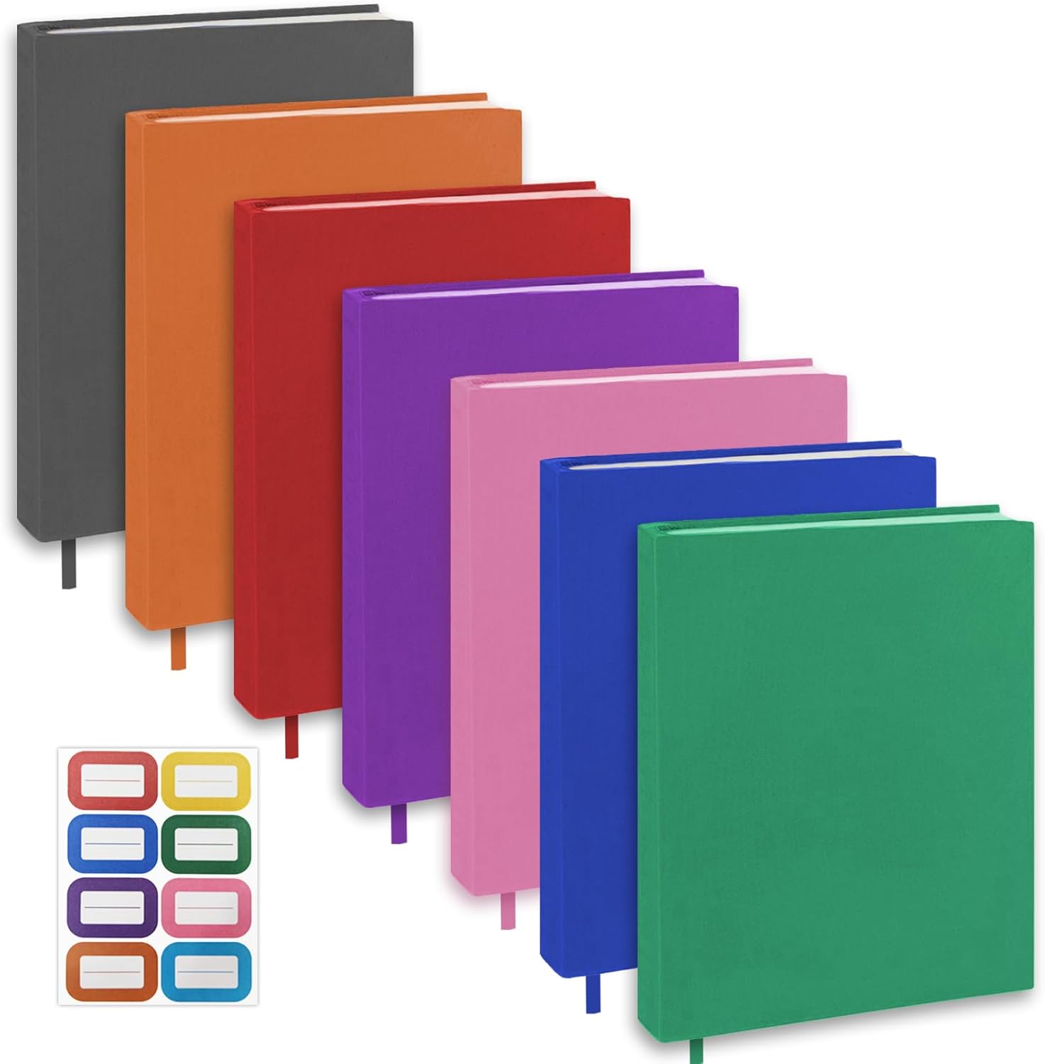 KICNIC Jumbo Book Covers 7 Pack, 9x11 Inch Stretchable Book Sox Suitable for Most Hardcover Books, Up to 10 Inch x 12.5 Inch, Washable and Reusable Protective Textbook Covers with Label Sticker 1 61nDGNqX3jL. AC SL1500 - northernschoolofshiatsu.co.uk