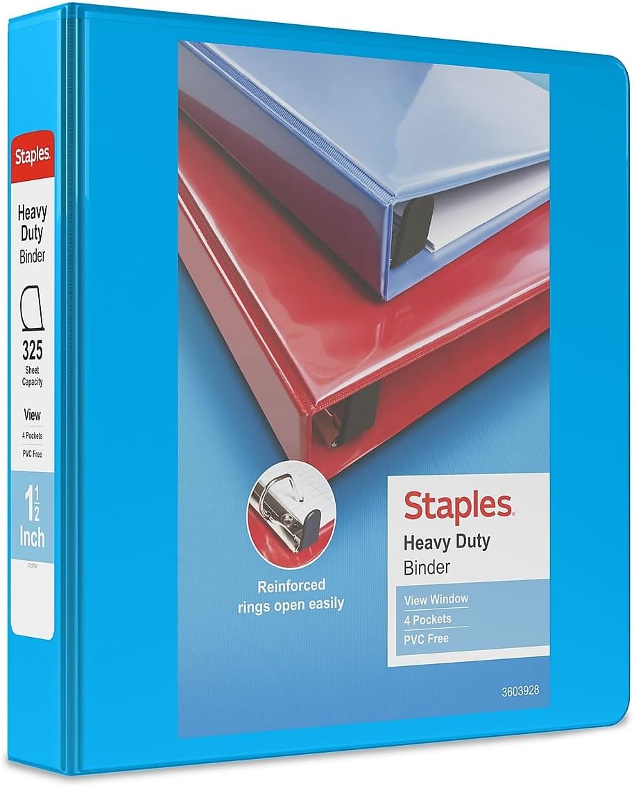 Staples 976049 Heavy-Duty 4-Inch D 3-Ring View Binder Navy Blue (26372) 251 61nJLEqVQGL. AC SL1500 - northernschoolofshiatsu.co.uk