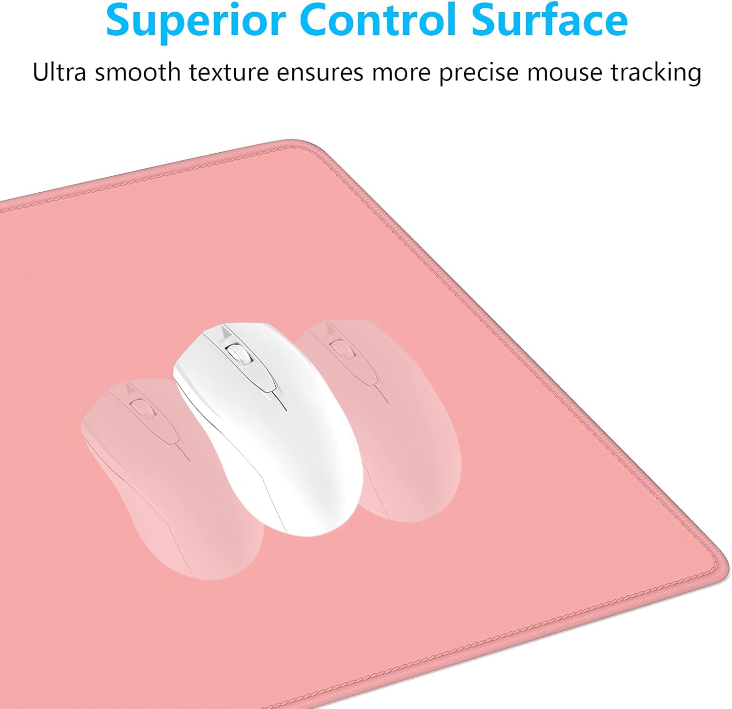 Dapesuom Large Mouse Pad, Extended Gaming Mouse Mat with Stitched Edges, Full Size Desk Mats with Non-Slip Base, Computer Big Desktop Keyboard Pad for Gamer, Laptop, Office, 23.6 x 11.8 in, Pink 29 61nmvV+acOL. AC SL1500 - northernschoolofshiatsu.co.uk