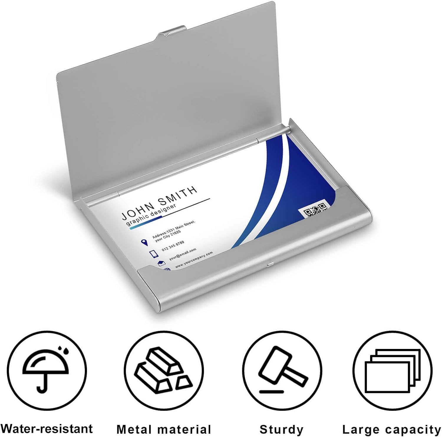 Customize Business Card Holder Add Your Design Personalized Card Case with Photo Text Logo Name Customized Unique Gift Card Holders for Father Mother Friends Worker, Custom 2 61oJrHedW1L. AC SL1500 - northernschoolofshiatsu.co.uk