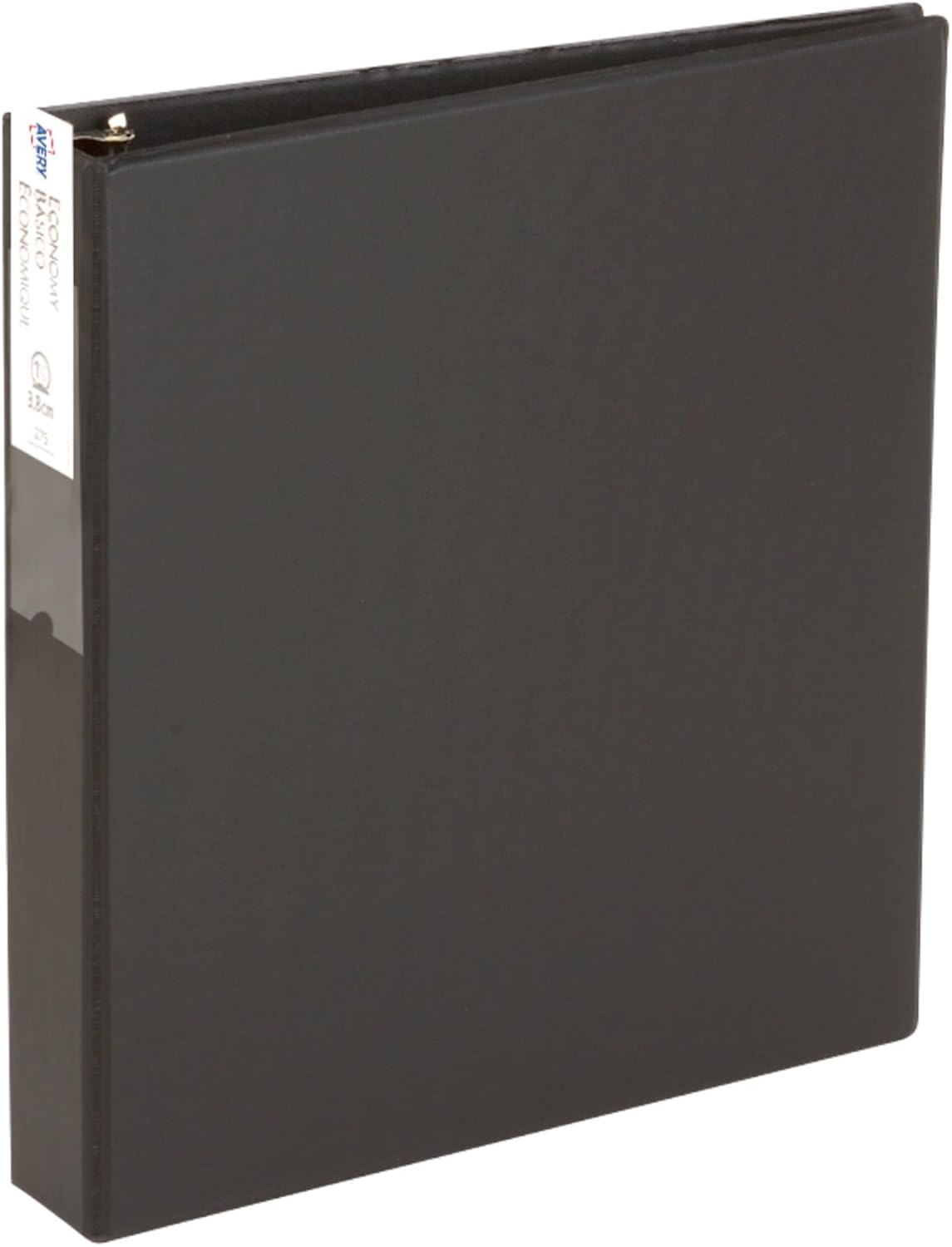 Avery Economy 3 Ring Binder, 1.5" Round Rings, Label Holder, 1 Black Binder (04401) 1 - northernschoolofshiatsu.co.uk