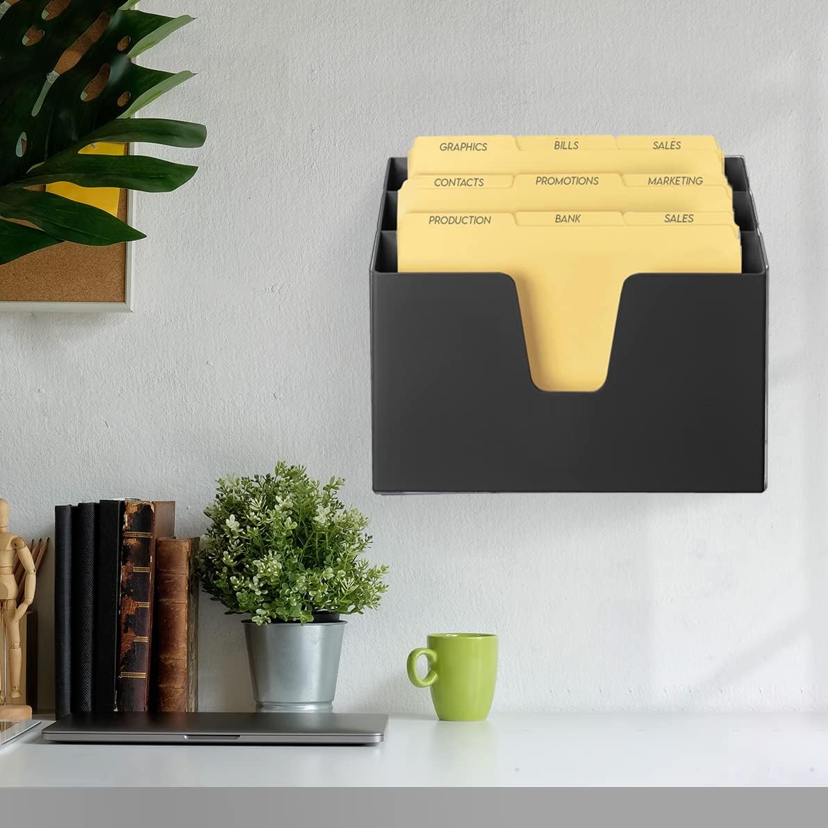 Acrimet Horizontal Triple File Folder Holder Organizer (Manila Folders Letter Size Included) (Black Color) 8 61oQz3r +wL. AC SL1192 - northernschoolofshiatsu.co.uk