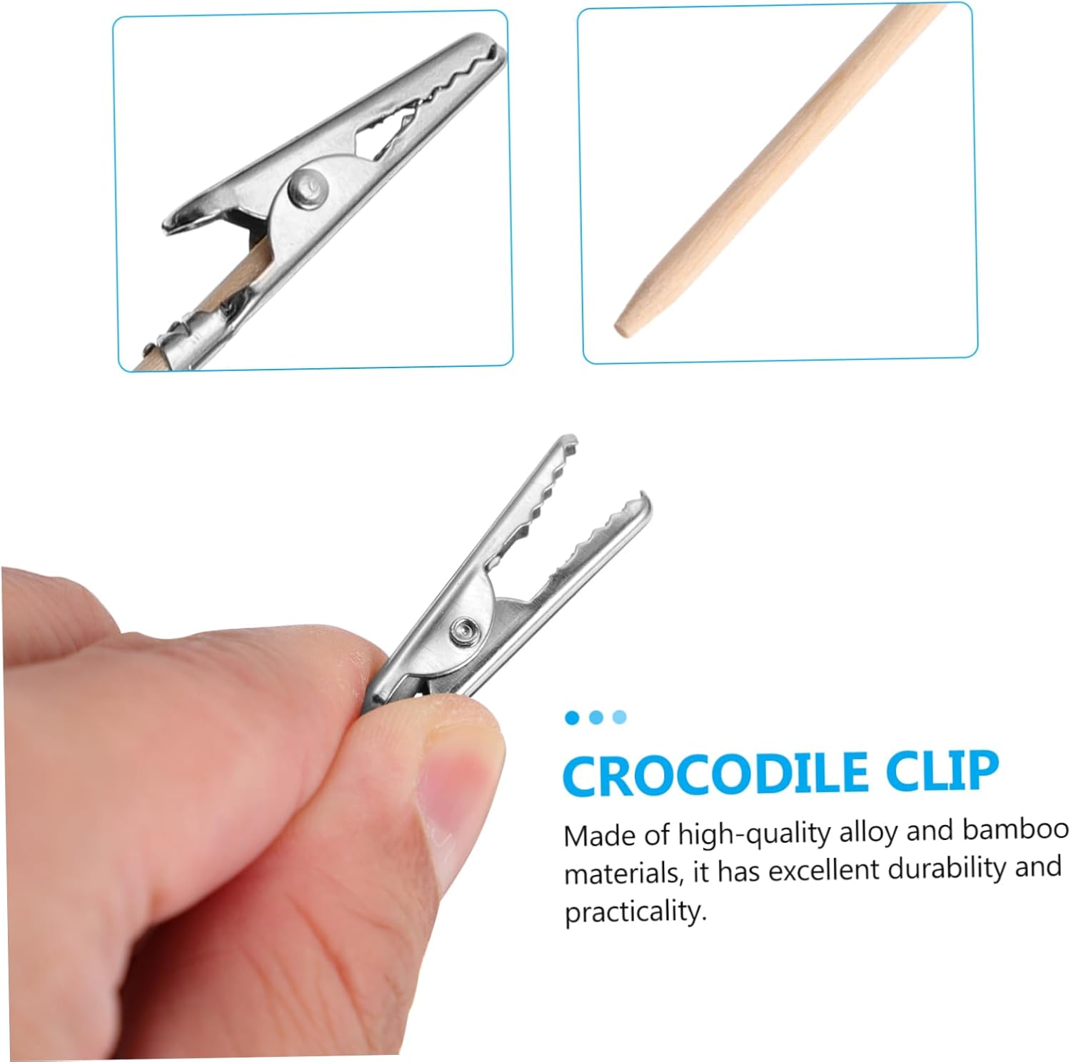 100Pcs Bamboo Stick Crocodile Clip Set Alligator Clips for DIY Projects Crafting and Model Making Versatile Crocodile Clamps for Home and Office Use 2 61oZ2RzFATL. AC SL1500 - northernschoolofshiatsu.co.uk