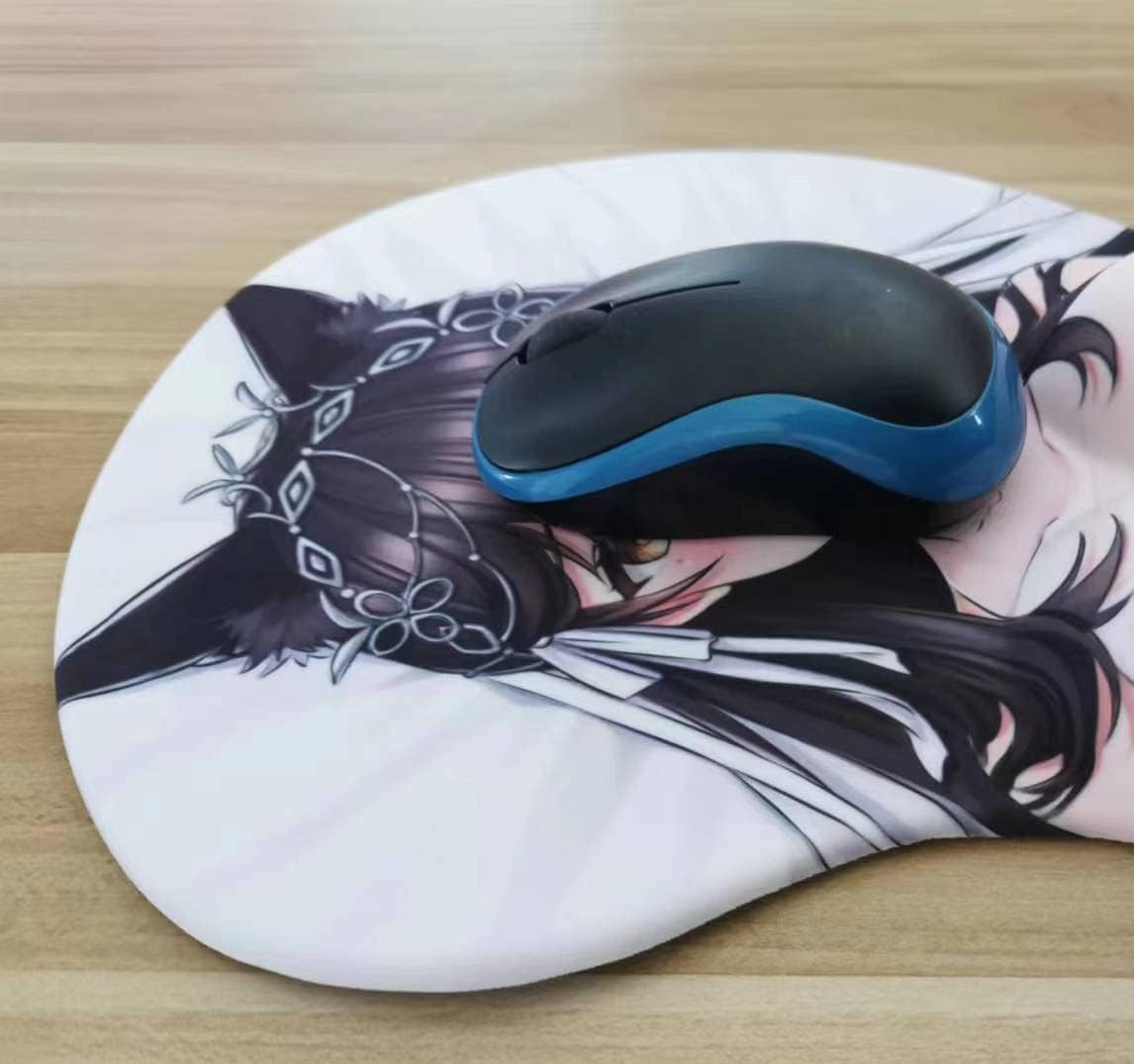 Anime Nonslip Cartoon Gaming 3D Mouse Pad Pain Relief 3D Silica Gel Wrist Support Rest Cushion 2WAY Skin (Version 1) 2 - northernschoolofshiatsu.co.uk