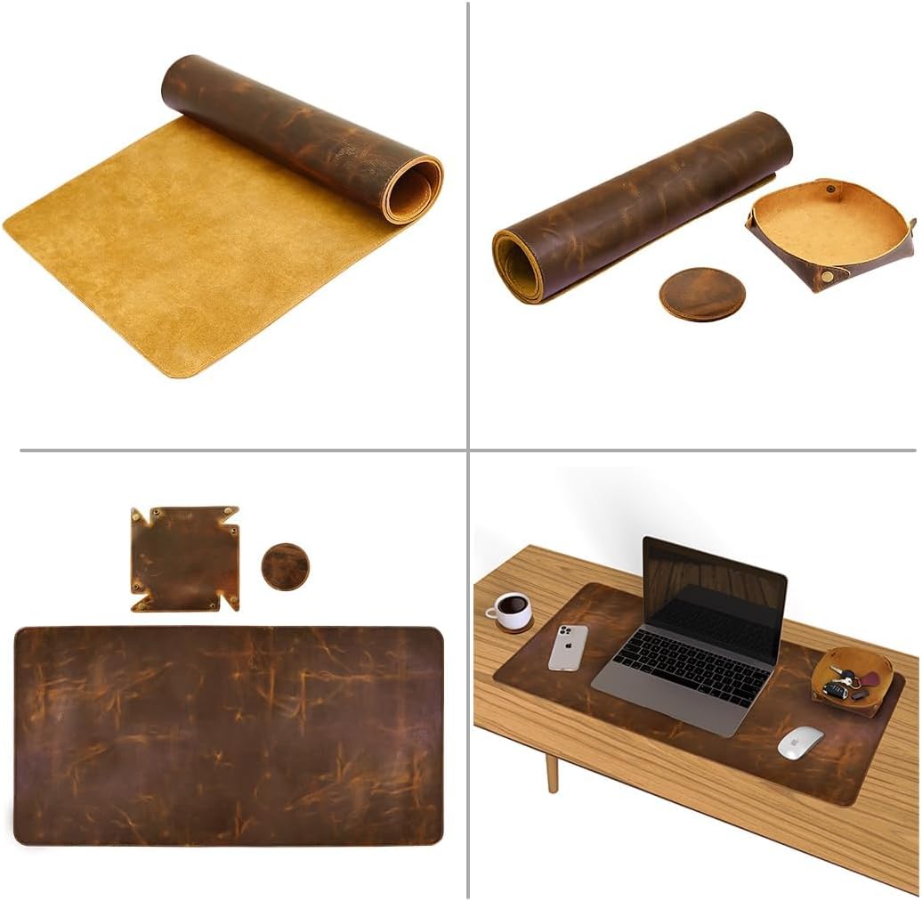 RusticVintage Real Leather Desk Mat Desk Cover Desk Blotter Desk Protector Large Computer Mat for Keyboard Gaming Mouse Pad (Antique 2mm) Table Laptop Mat Office Desktop Accessories 7 61p mTW54tL. AC SL1080 - northernschoolofshiatsu.co.uk