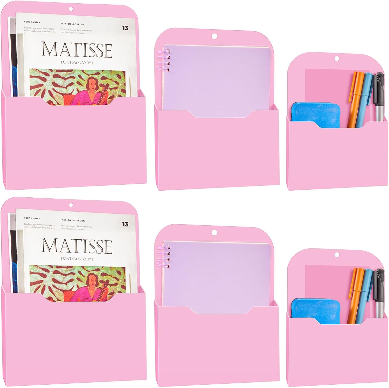 Fuutreo 6-Pack Magnetic File Organizer - Refrigerator & Office Supplies Holder (Pink, Mixed Size) 1 61p2PEEiQDL. AC SL1500 - northernschoolofshiatsu.co.uk