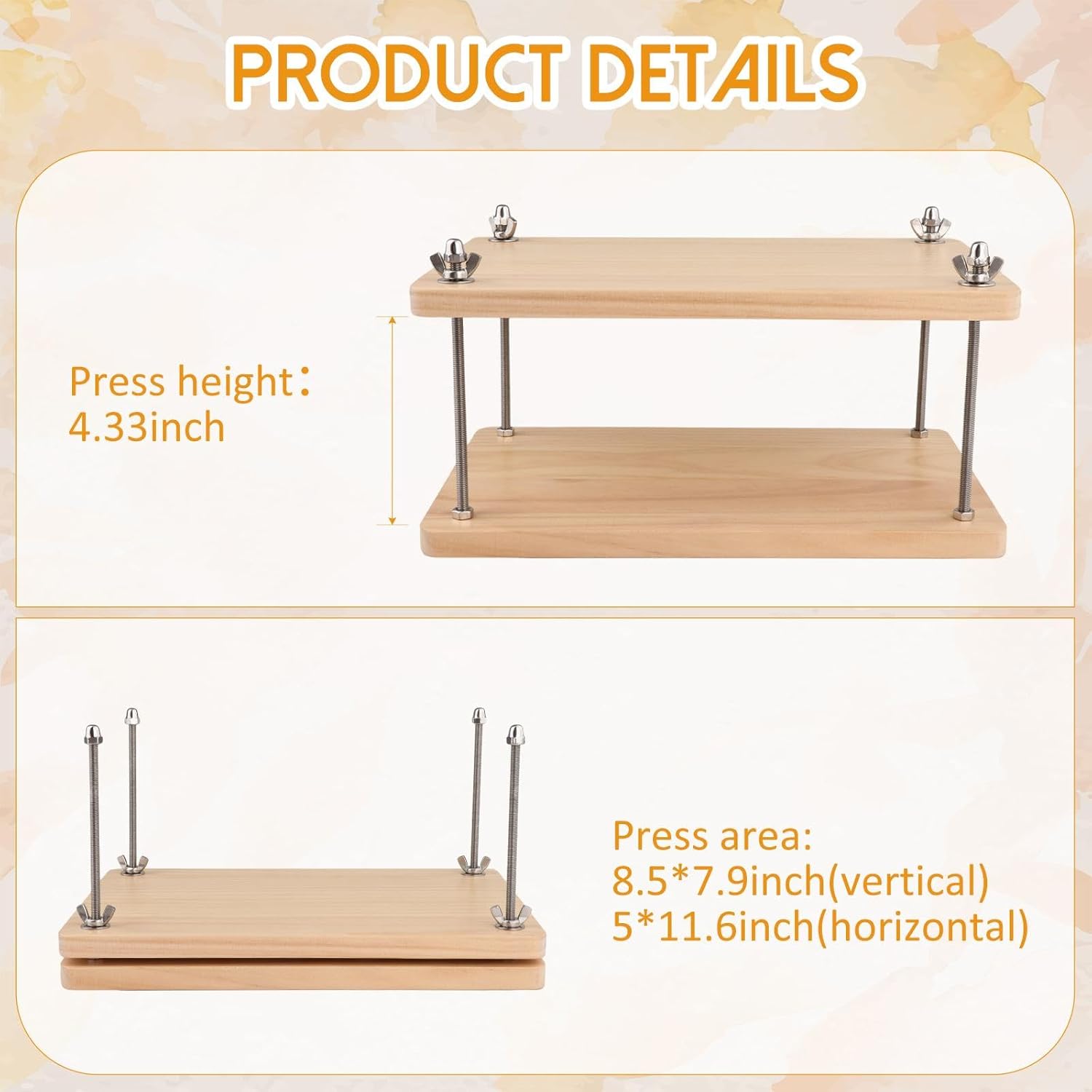 Wooden Book Press Practical Book Binding Tool for Home DIY Bookbinding Cards 5 61pK26LXT0L. AC SL1500 - northernschoolofshiatsu.co.uk